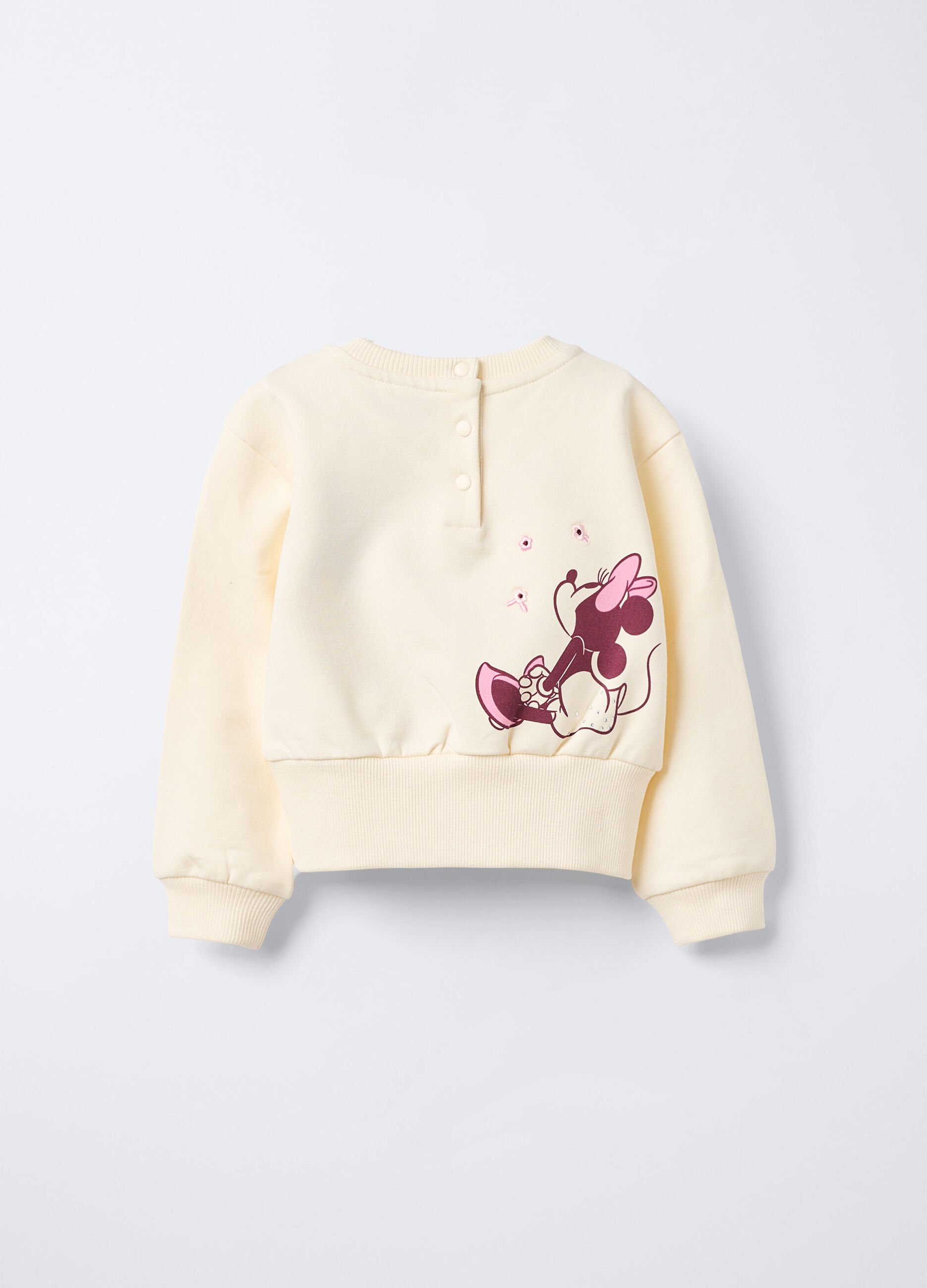 Felpa Disney Fitted in cotone garzato stretch bimba_1