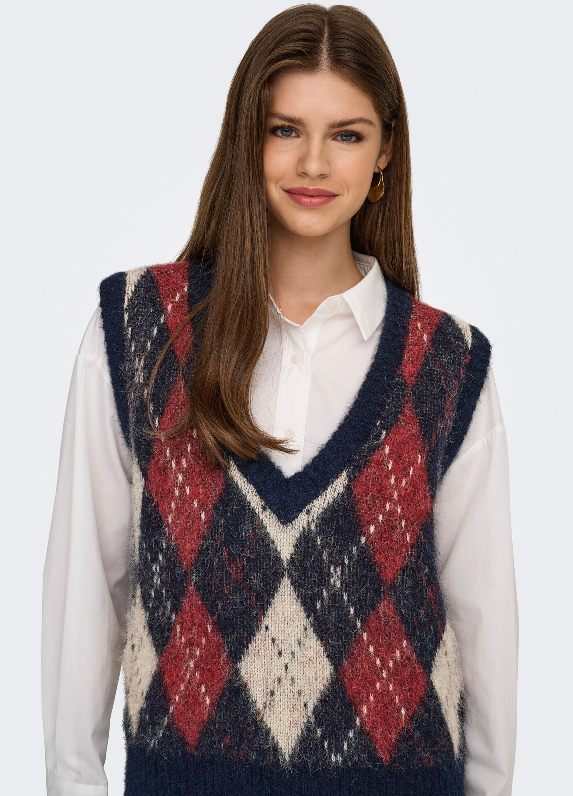 Pharm Gilet Muscolare Per Donna In Cotone Ed Elastan, Con Stampa Sul Petto, Design Classico, Colore Bianco, Taglia Unica