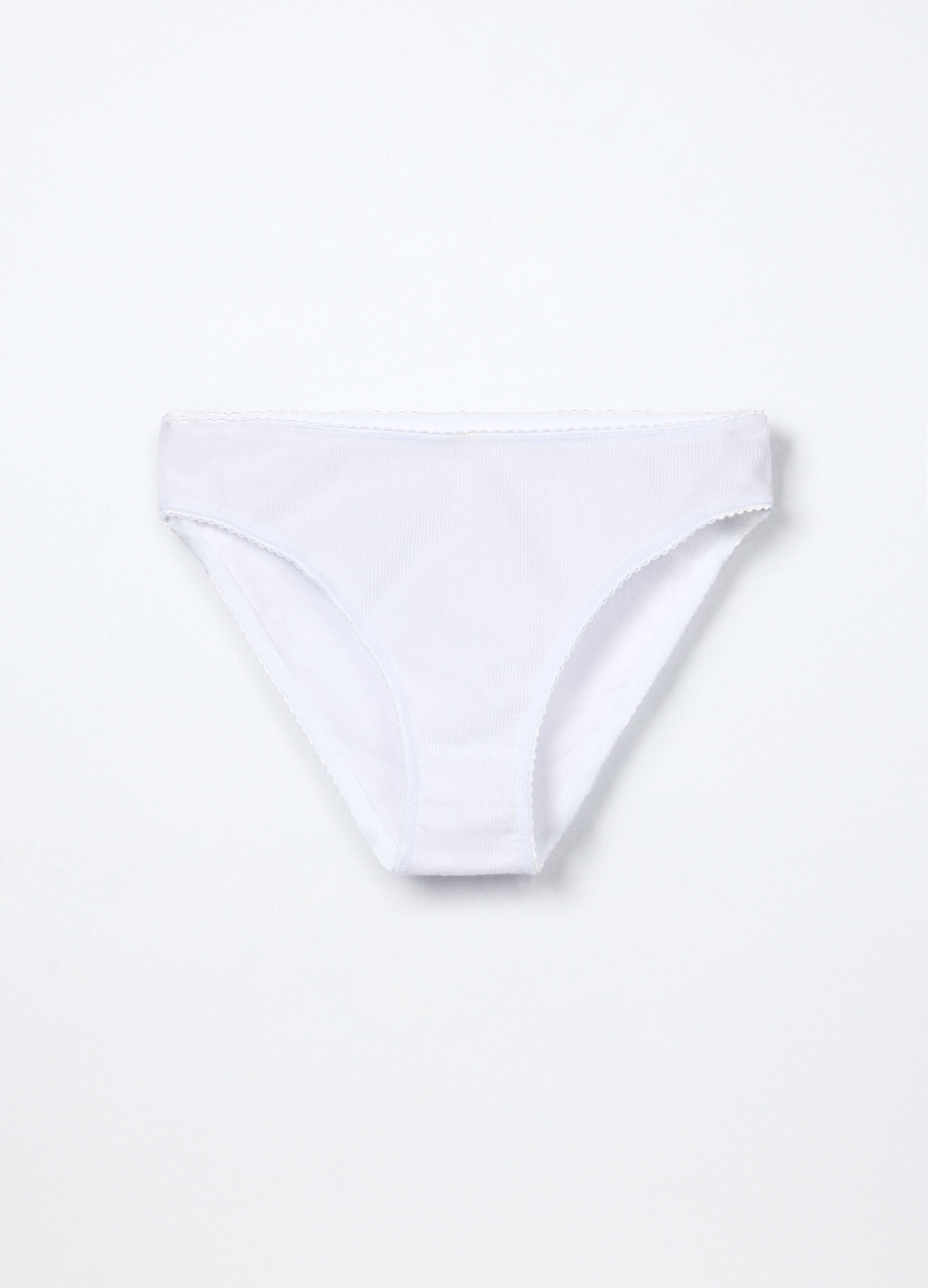 Slip in costina di cotone stretch ragazza_2