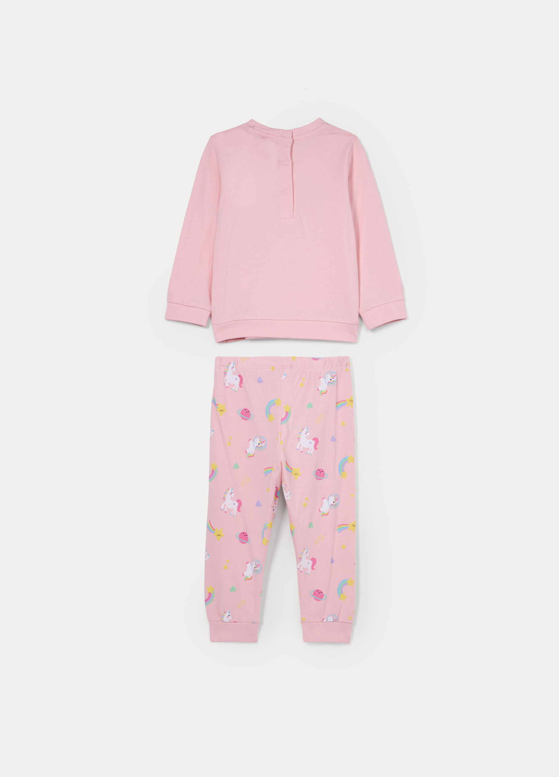 Set pigiama lungo in jersey di puro cotone _1