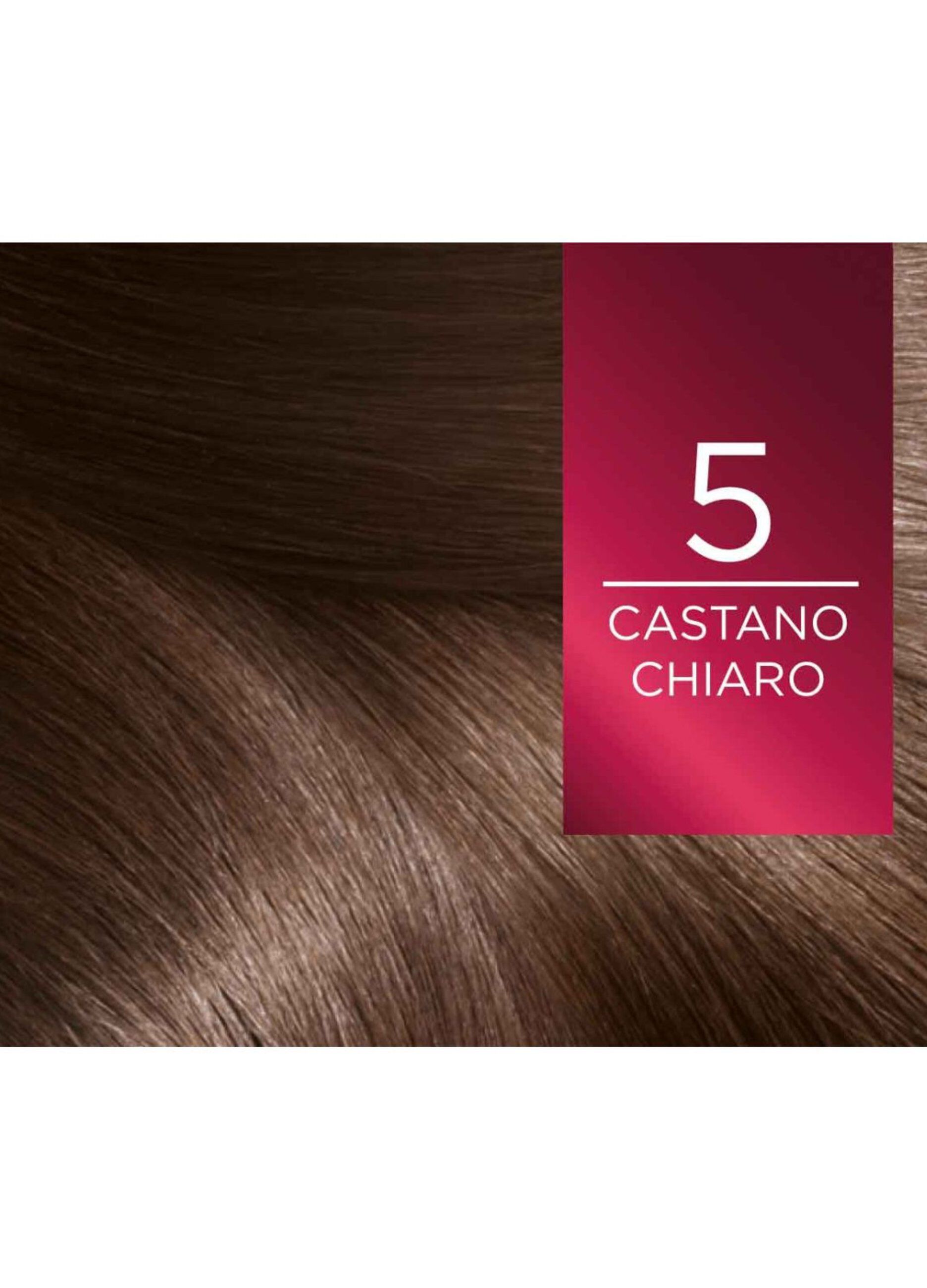 L'Oréal Paris Tinta Capelli Excellence, Copre i capelli bianchi, colore ricco, luminoso e a lunga durata, 5 Castano Chiaro.