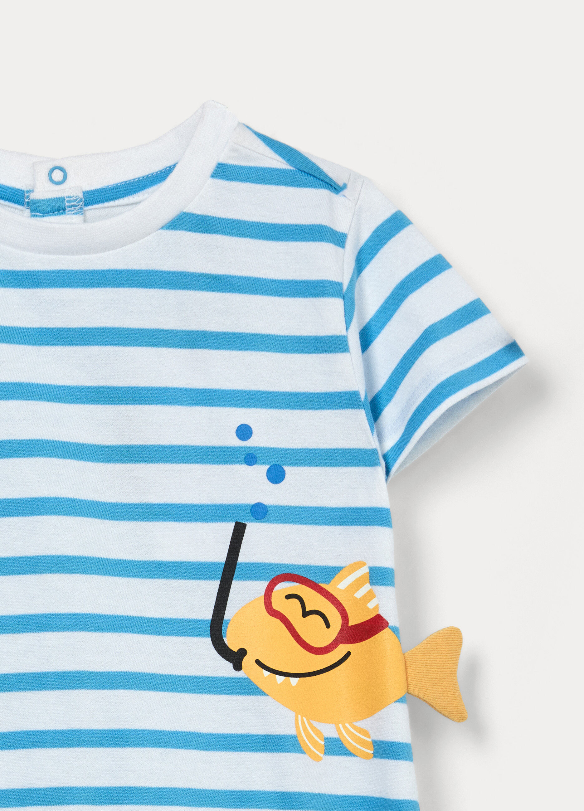 Tutina pigiama in jersey di puro cotone neonato_2