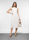 Abito lungo ricamato in puro cotone donna_0