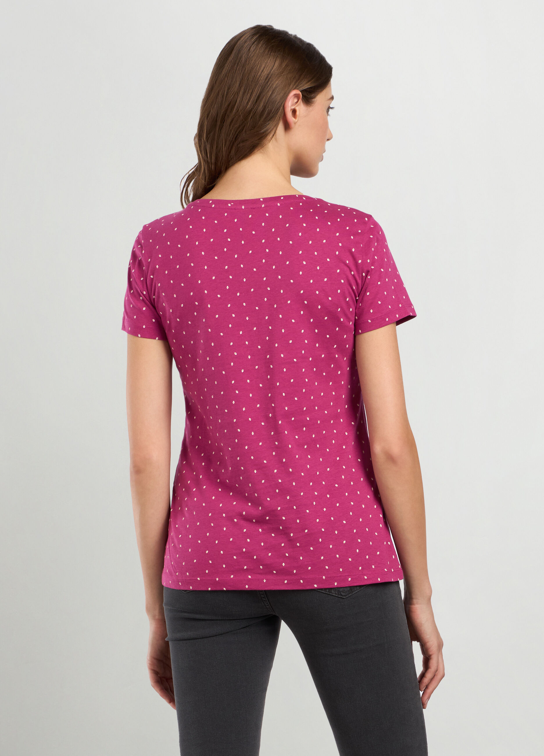 T-shirt in jersey di puro cotone donna_1