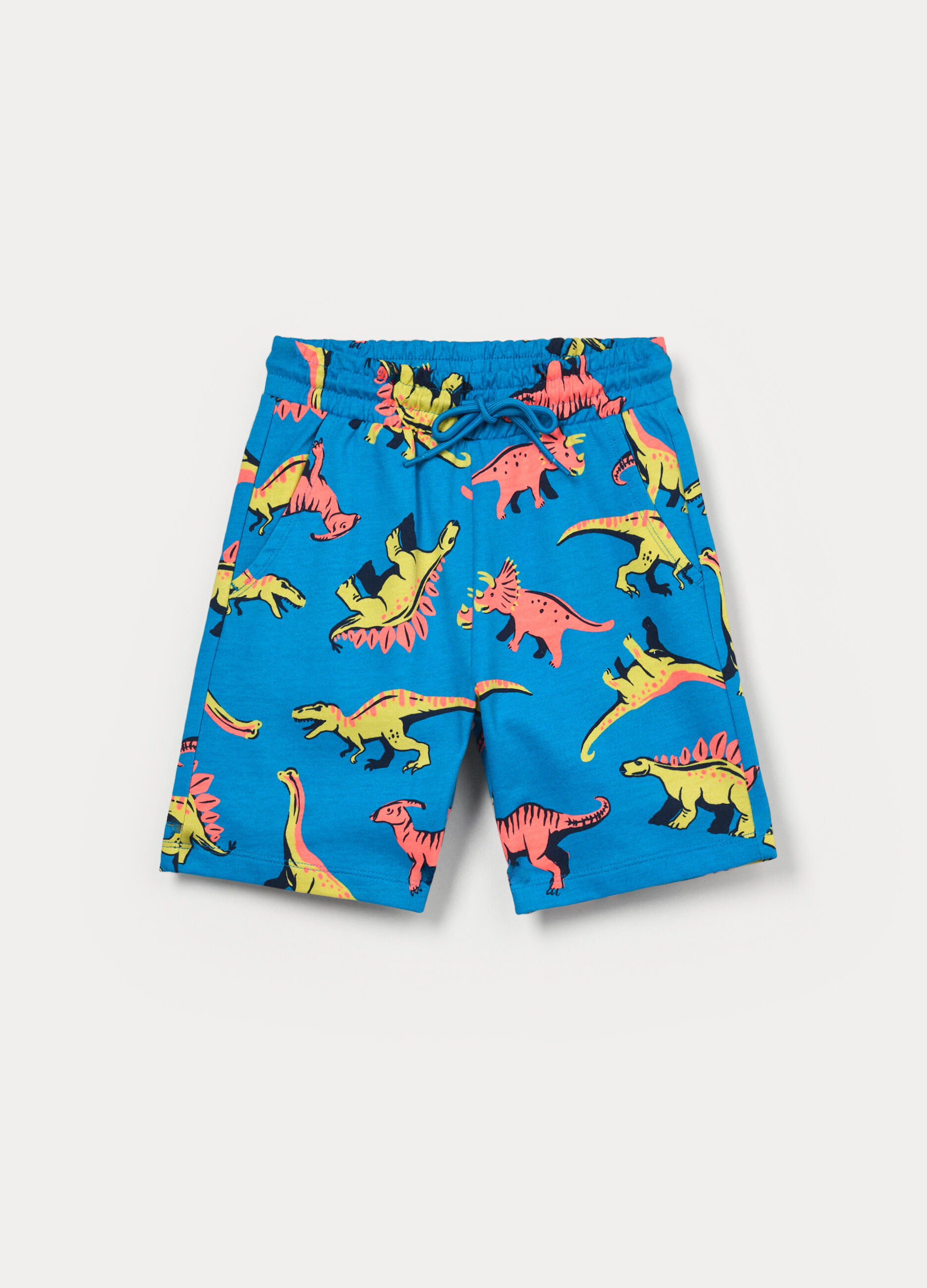 Shorts in french terry di puro cotone bambino_0