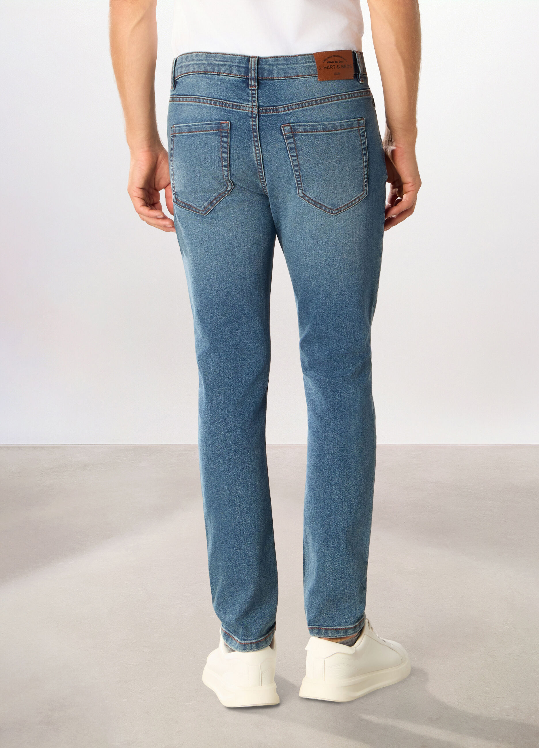 Jeans skinny fit in denim stretch uomo
