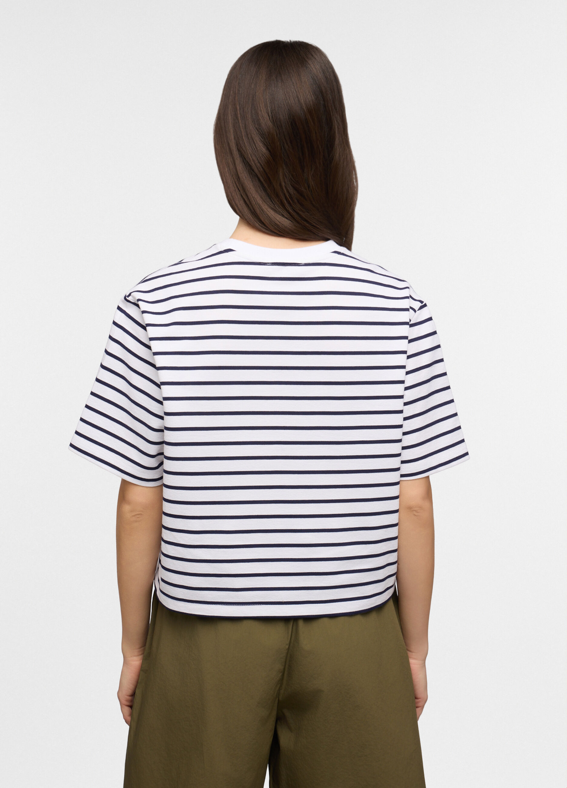 T-shirt girocollo box fit stretch donna_1