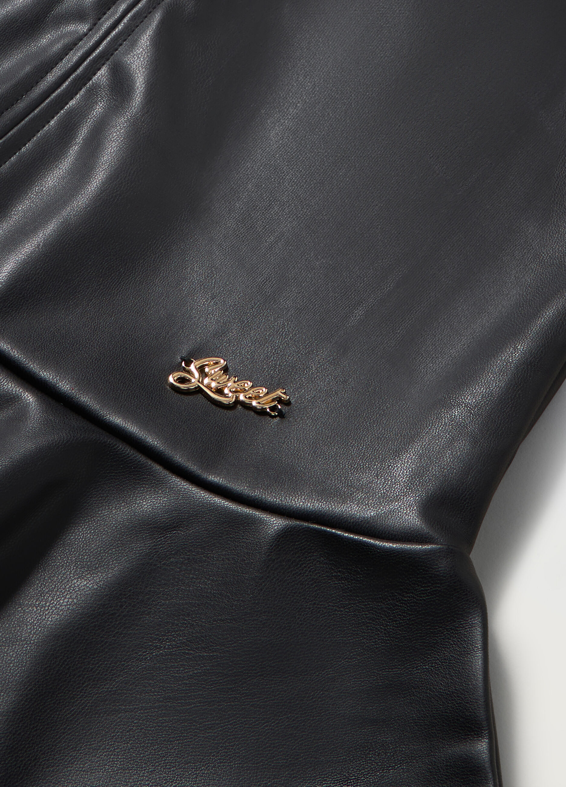 Vestito in eco pelle bambina_1