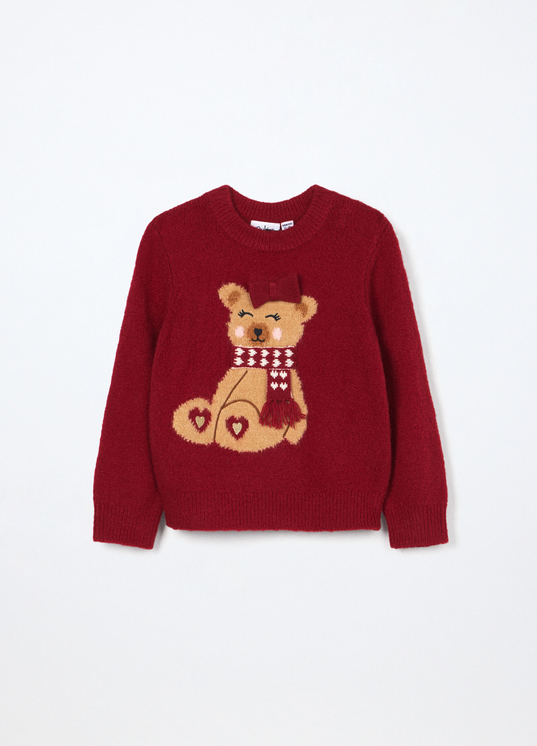 Tricot con lavorazione jacquard neonata_0