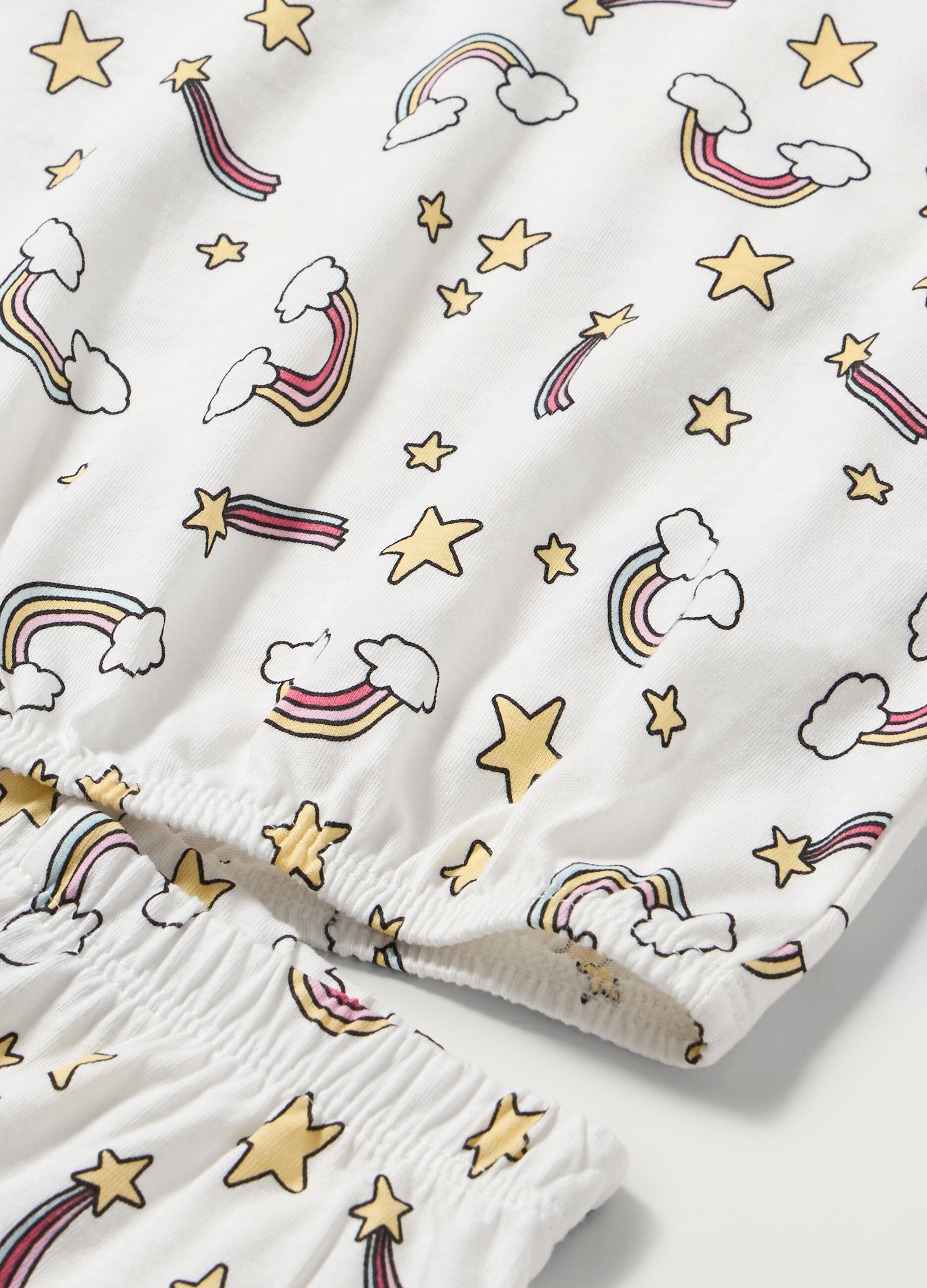 Set pigiama lungo in puro cotone organico neonati_1