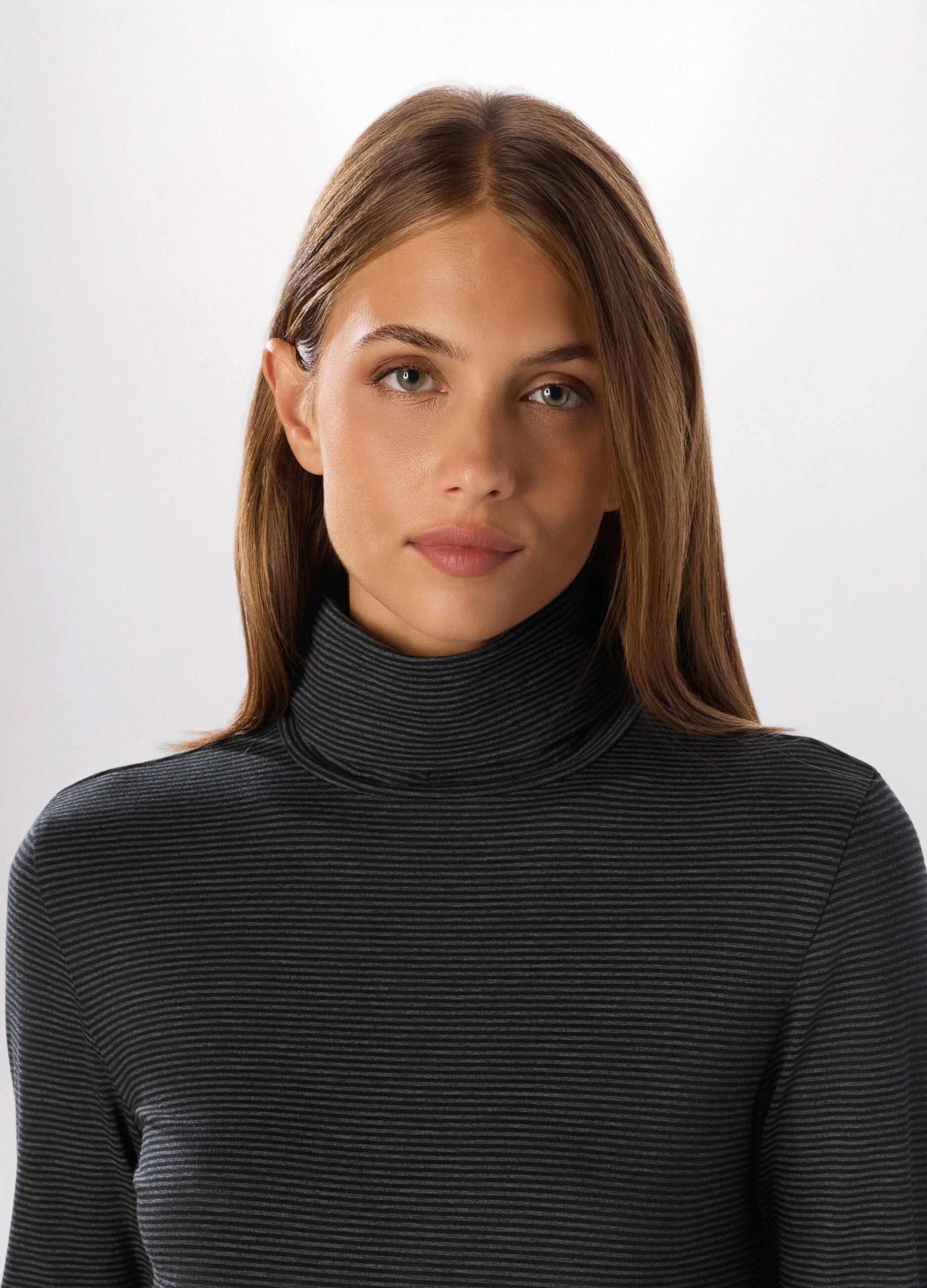 Lupetto in jersey di cotone stretch donna_2