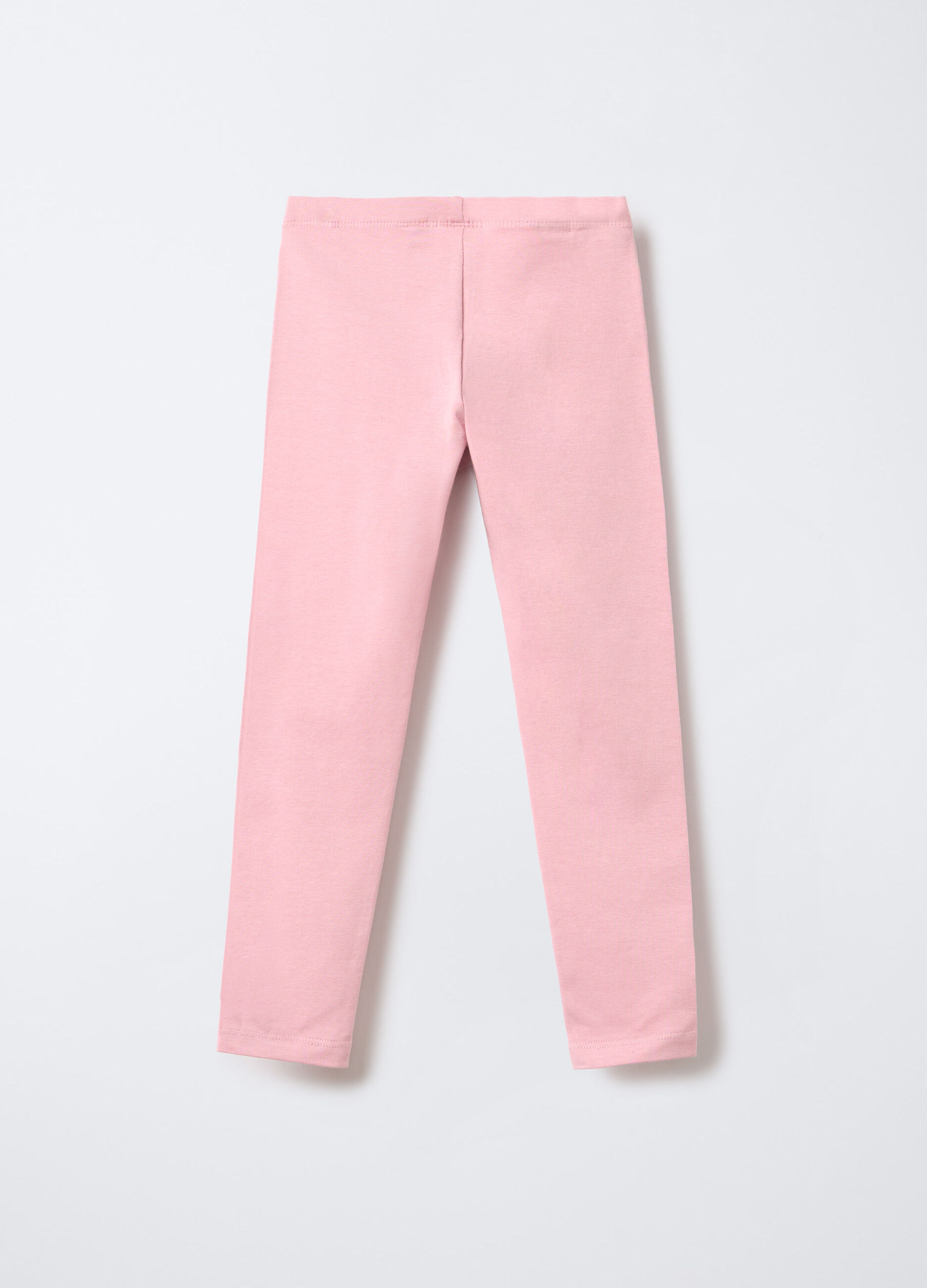 Leggings in jersey di cotone stretch Slim Fit bambina_1