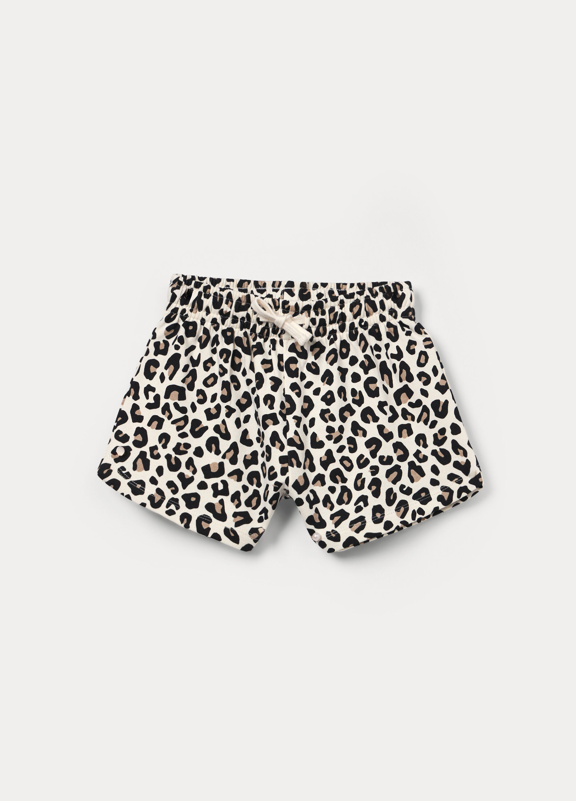 Shorts regular fit in french terry ragazza_0