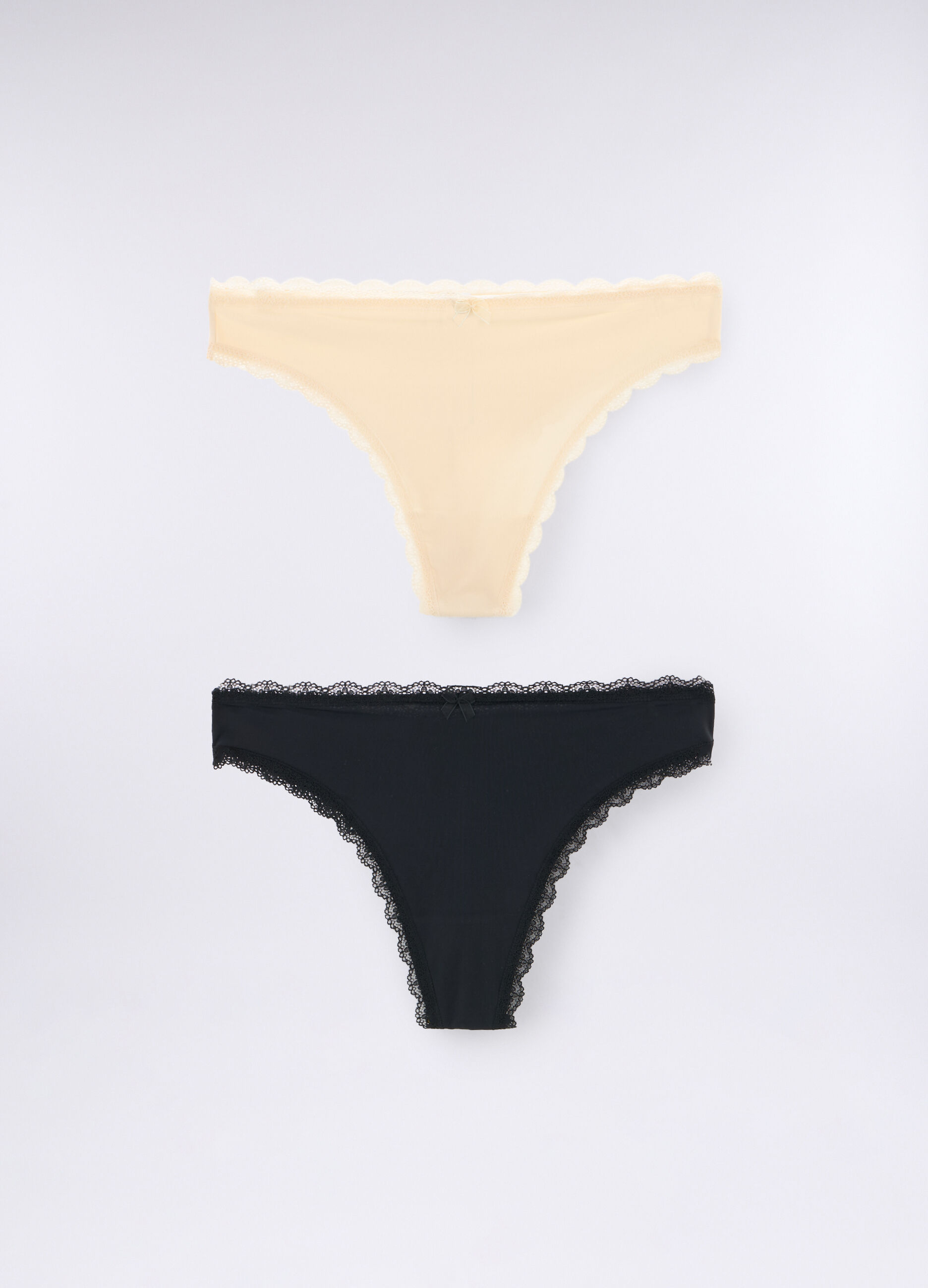 Pack 2 slip brasiliana in microfibra stretch donna
