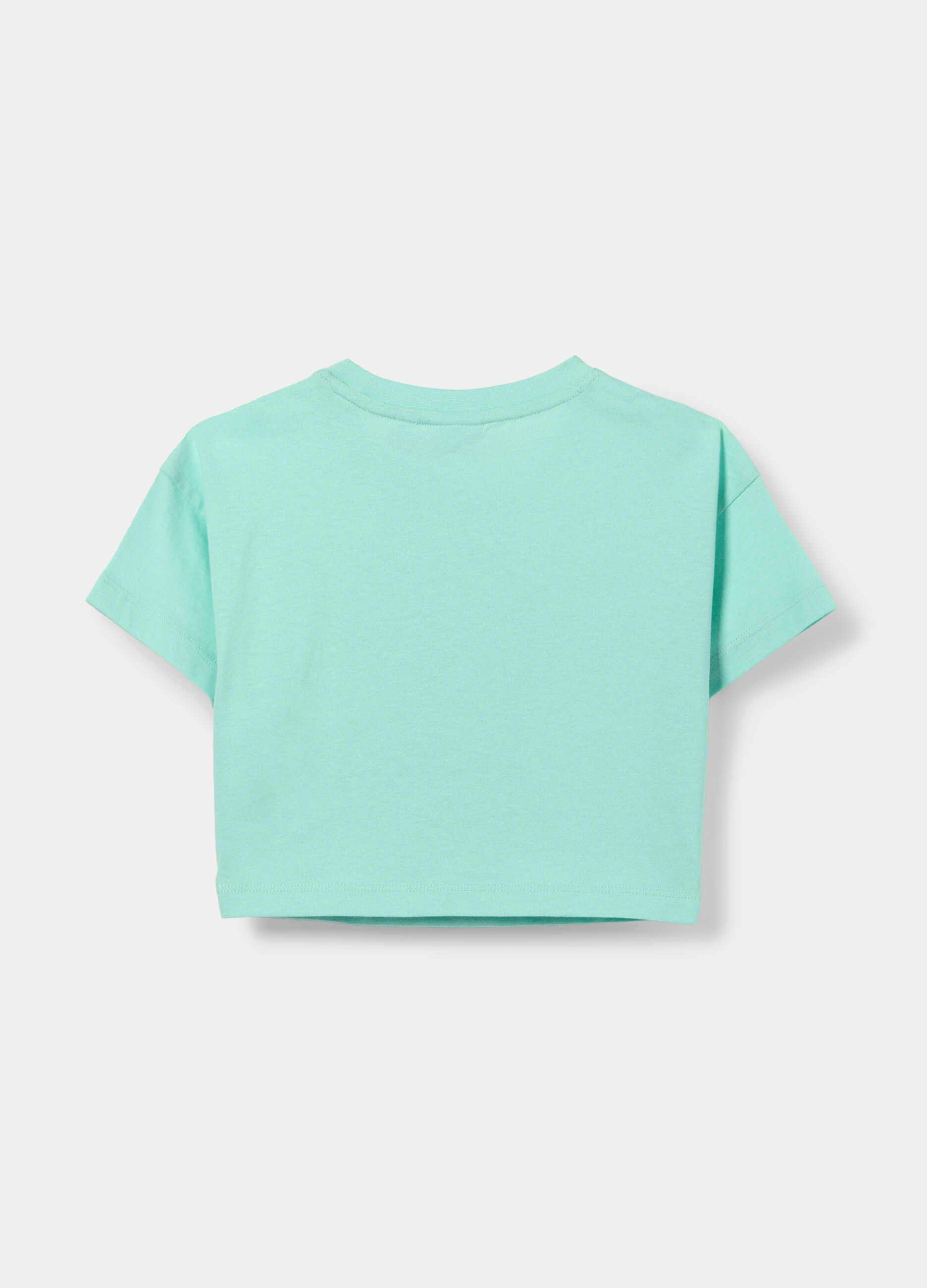 T-shirt girocollo in jersey di puro cotone bambina_1