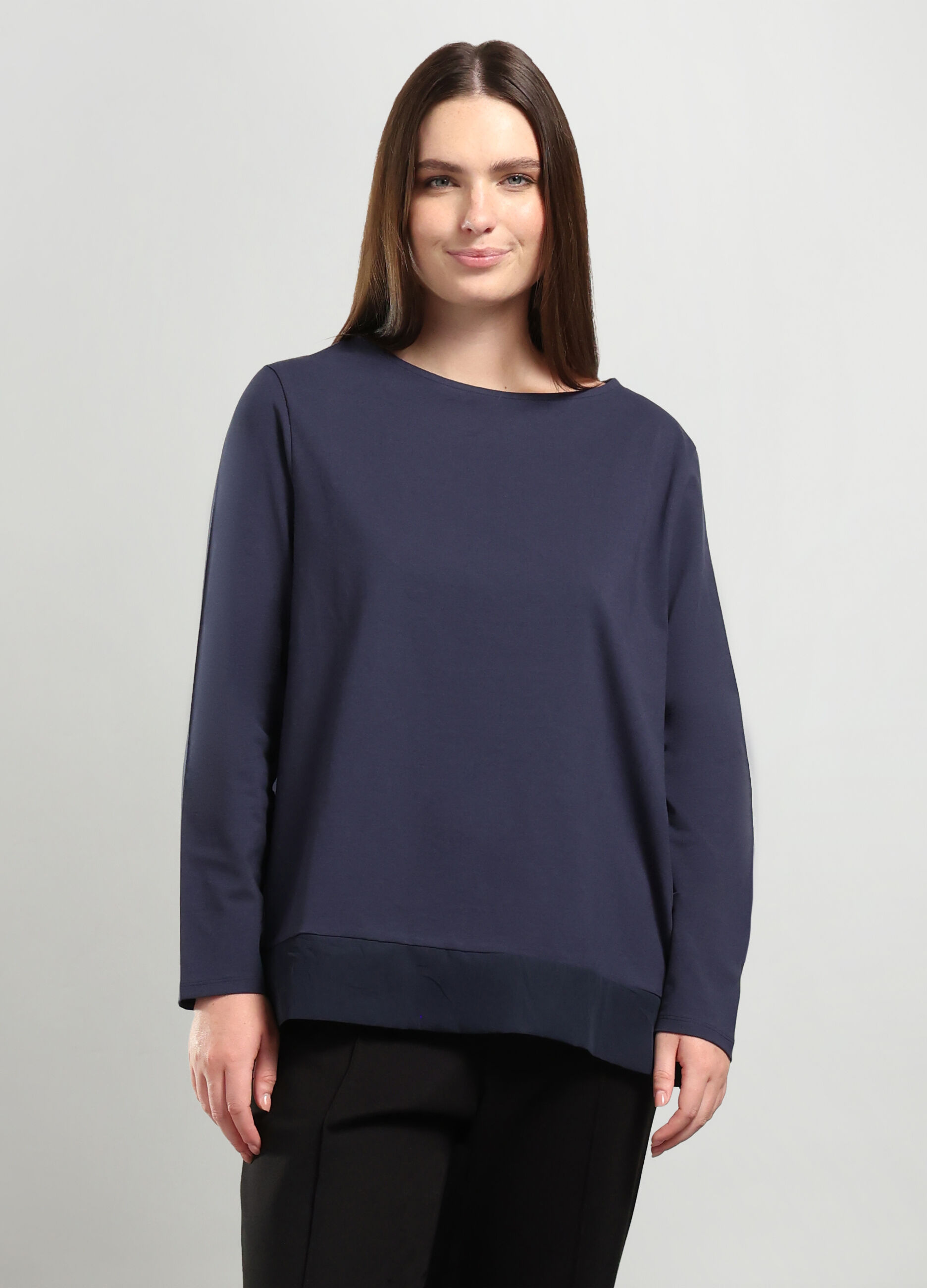 T-shirt in cotone stretch donna curvy_0