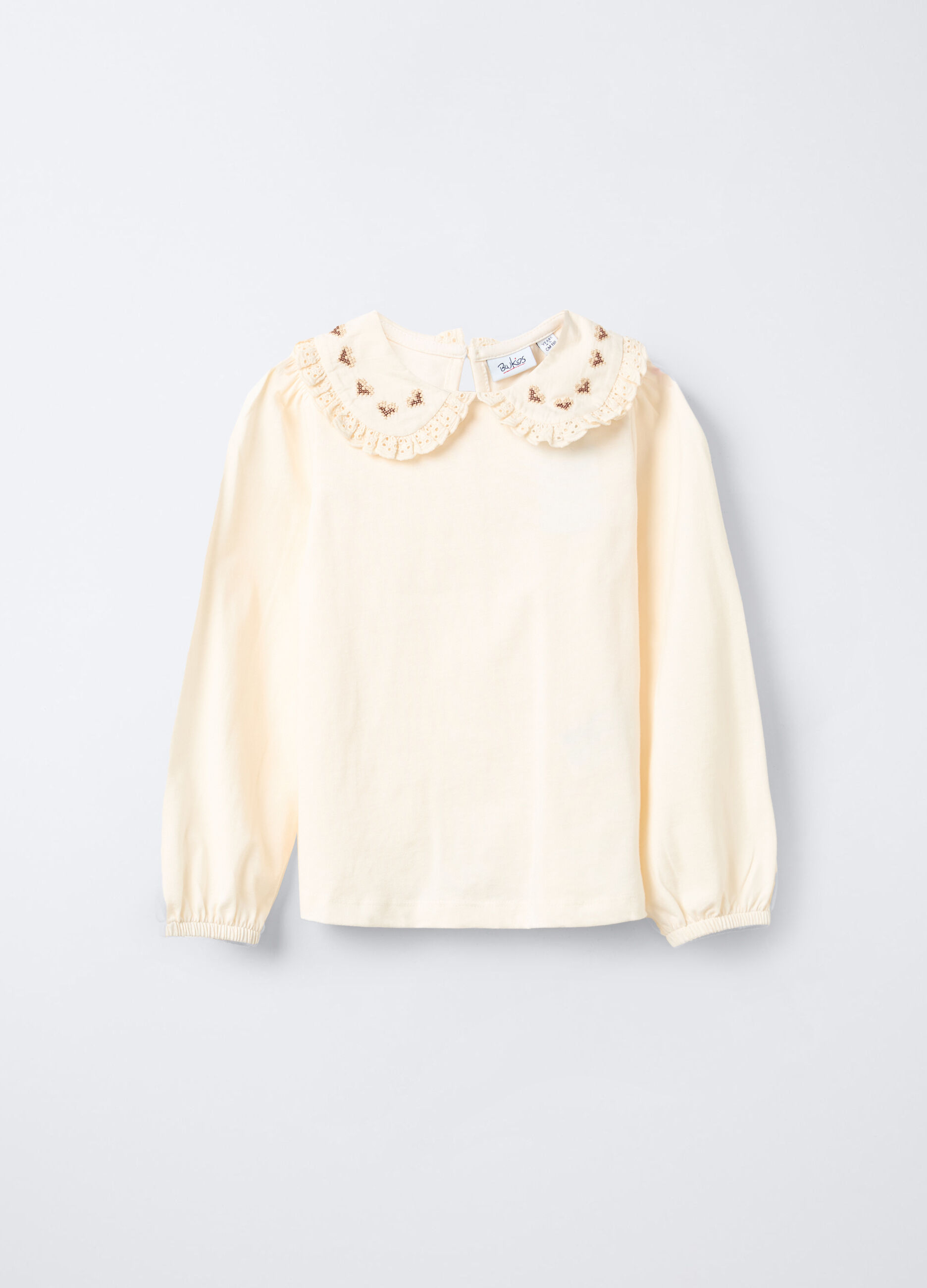 T-shirt in jersey di puro cotone bambina_0