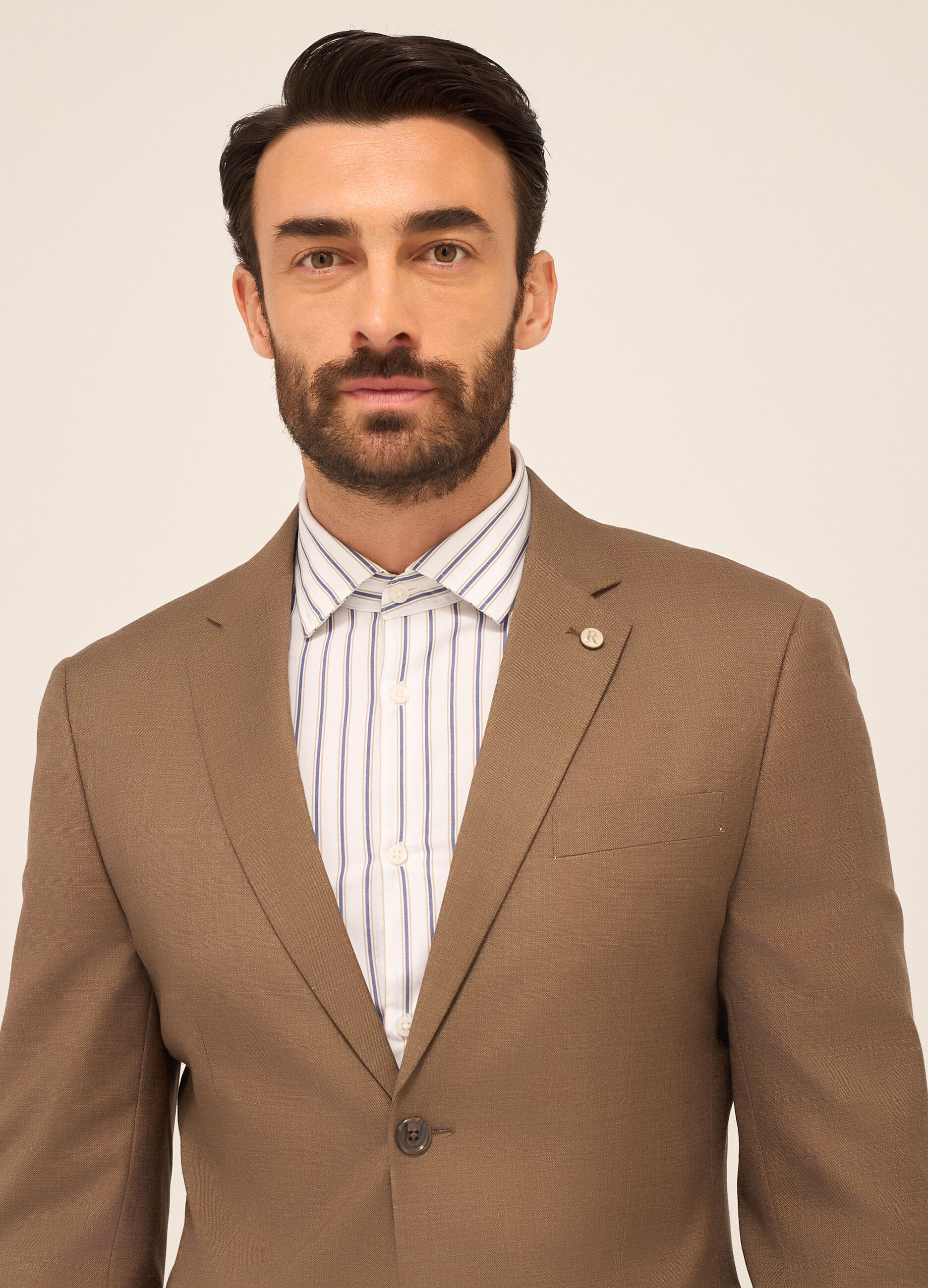 Blazer in tessuto stretch texturizzato uomo_2