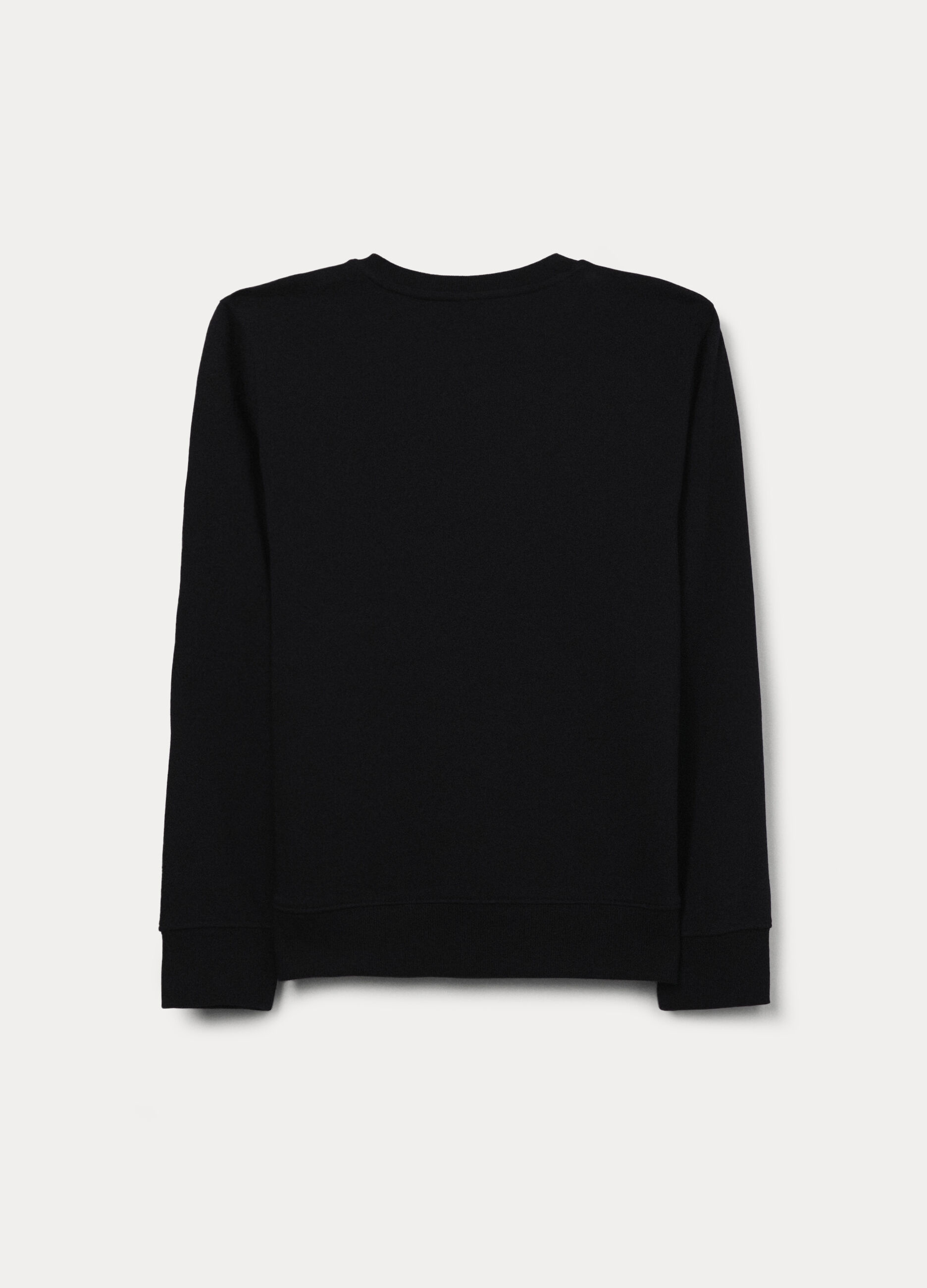 Felpa girocollo in french terry di puro cotone ragazzo_1