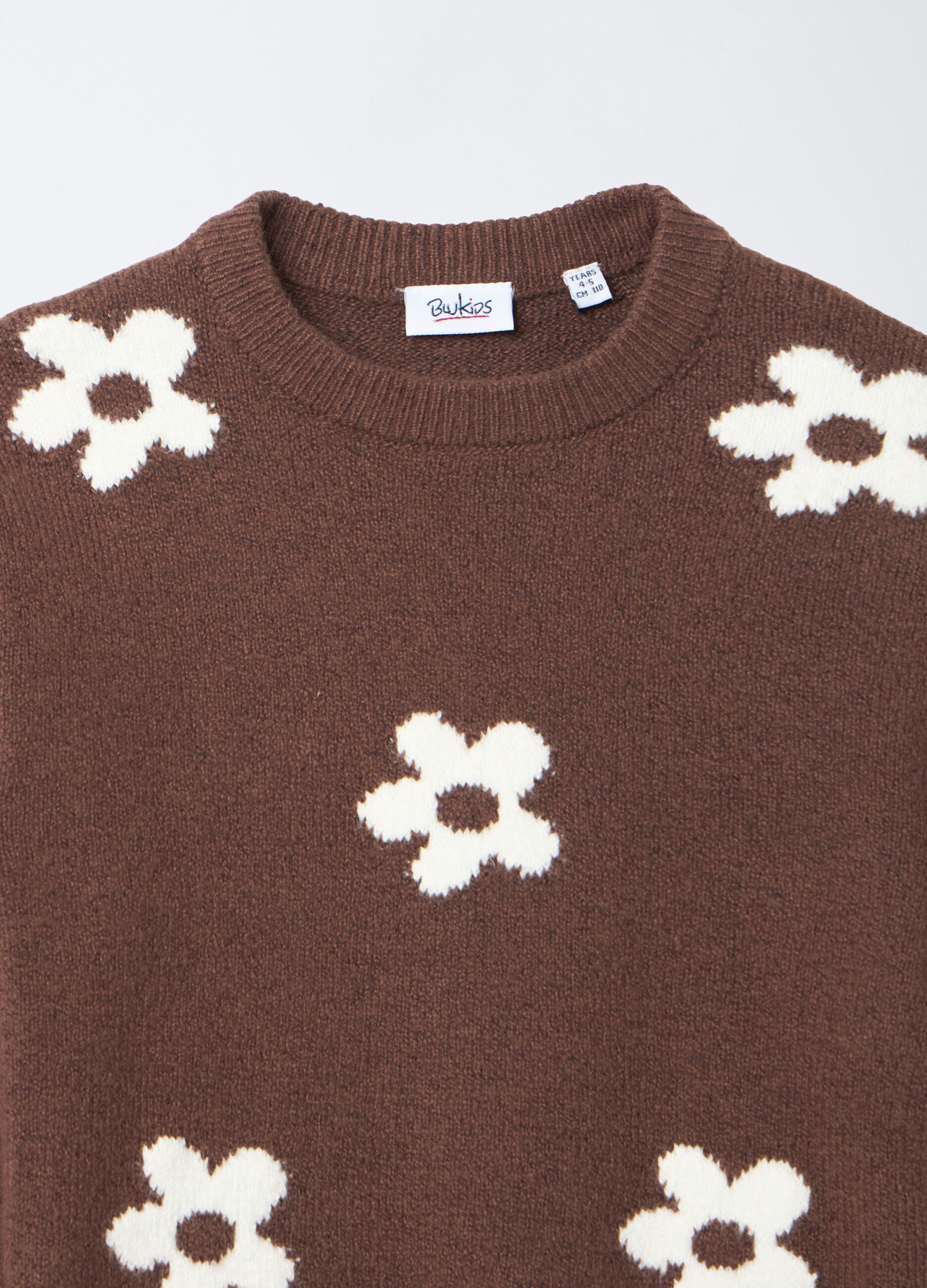Pullover jaquard misto cotone bambina_2