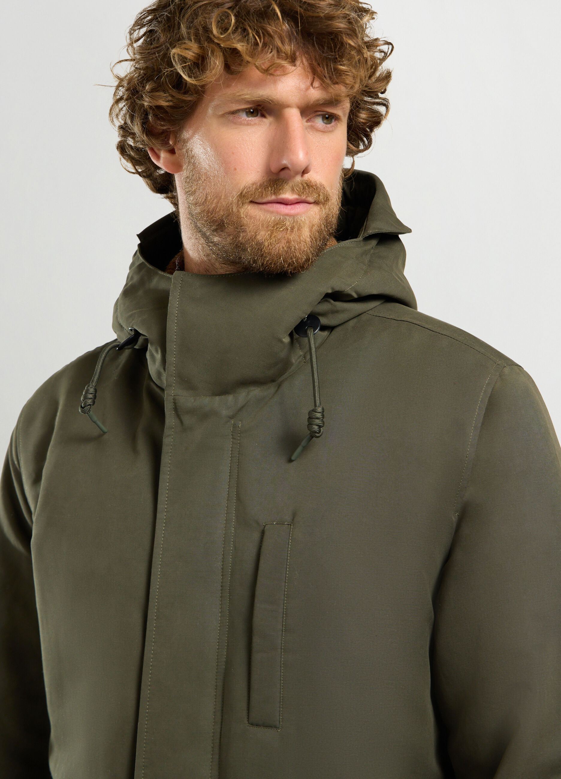 Parka imbottito con cappuccio uomo_2