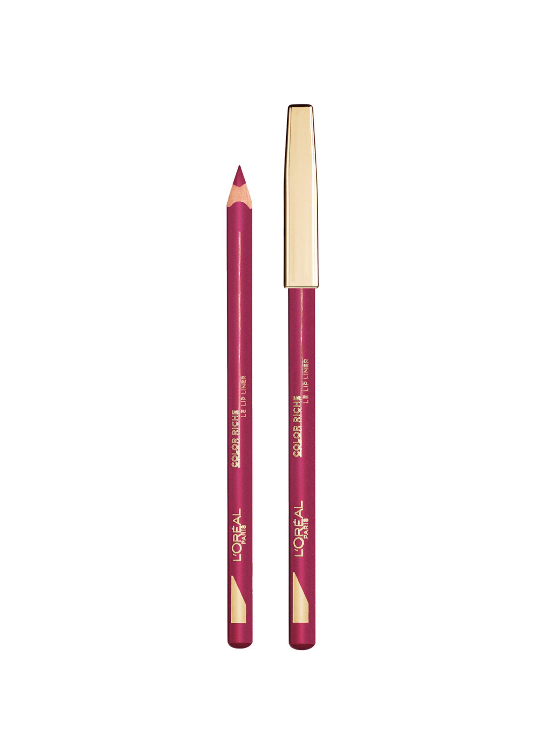 L'Oréal Paris Matita Labbra Color Riche, Labbra definite a lungo, 127 Bisou Francais.