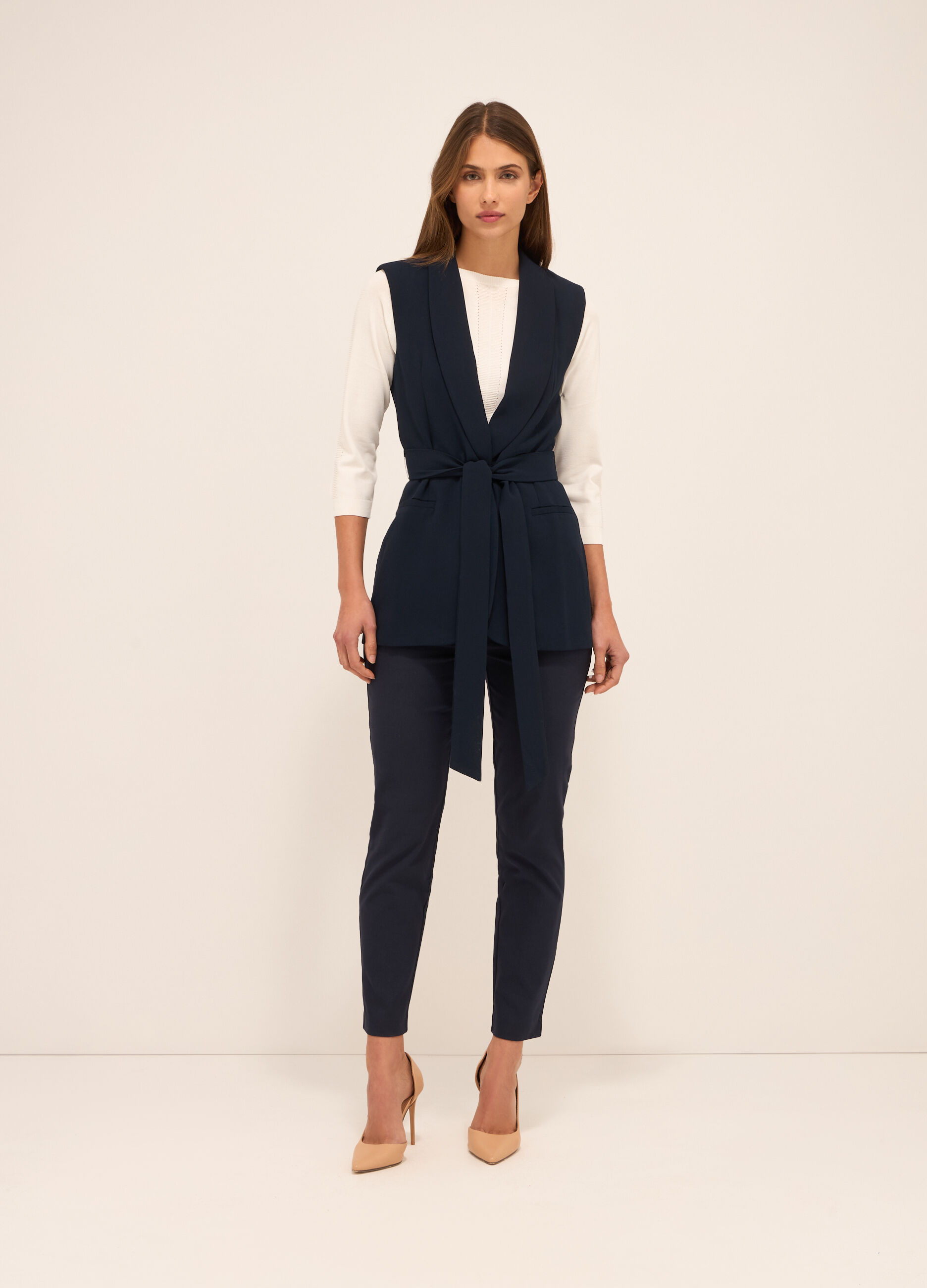 Blazer smanicato donna