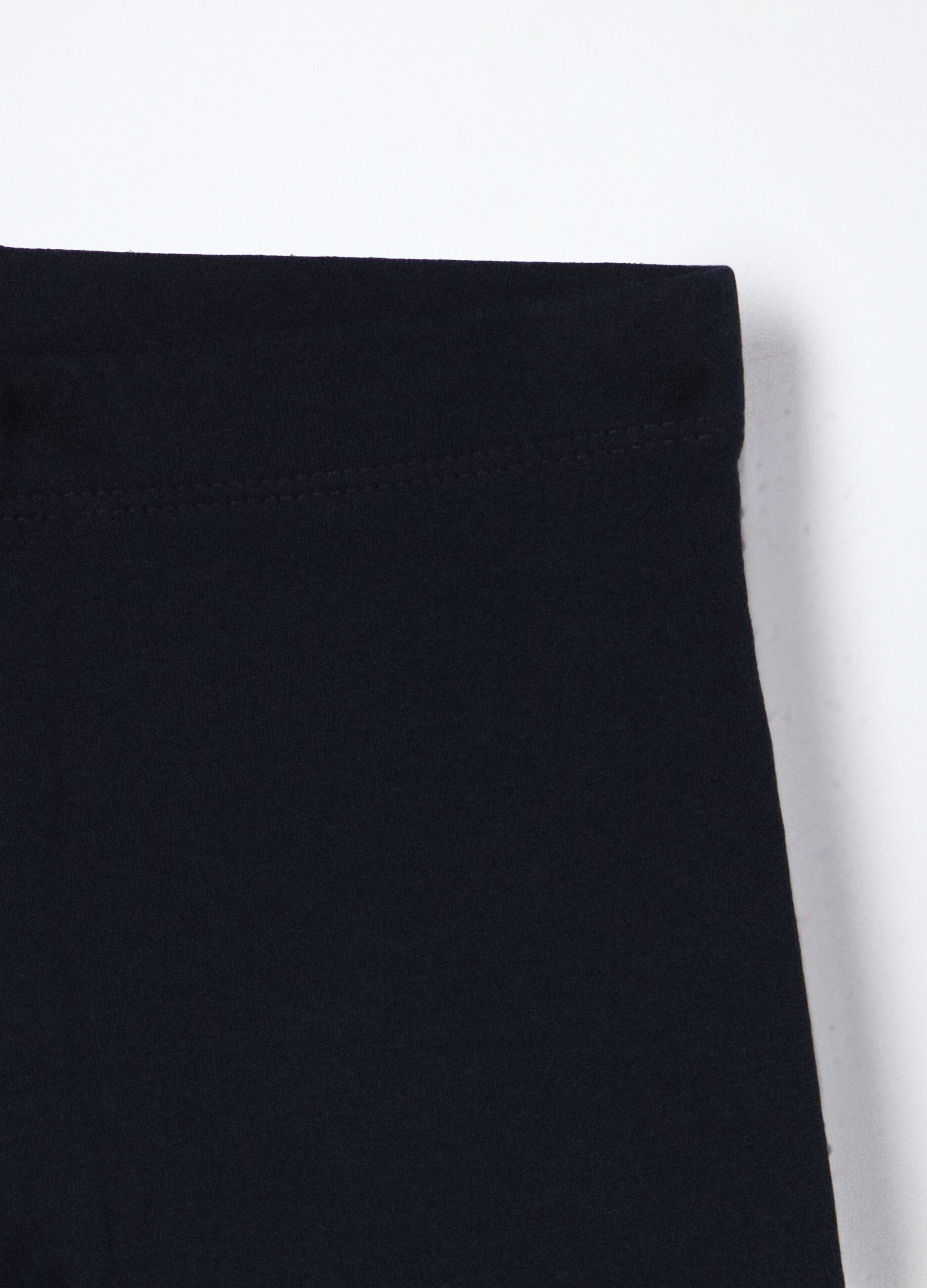 Pack 2 leggings in french terry di cotone stretch bambina_2
