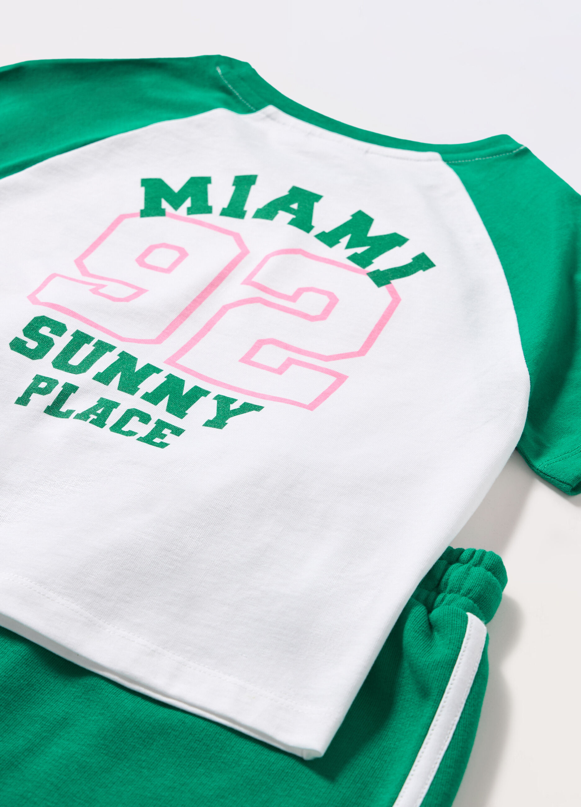 Jogging set in jersey di puro cotone ragazza_1