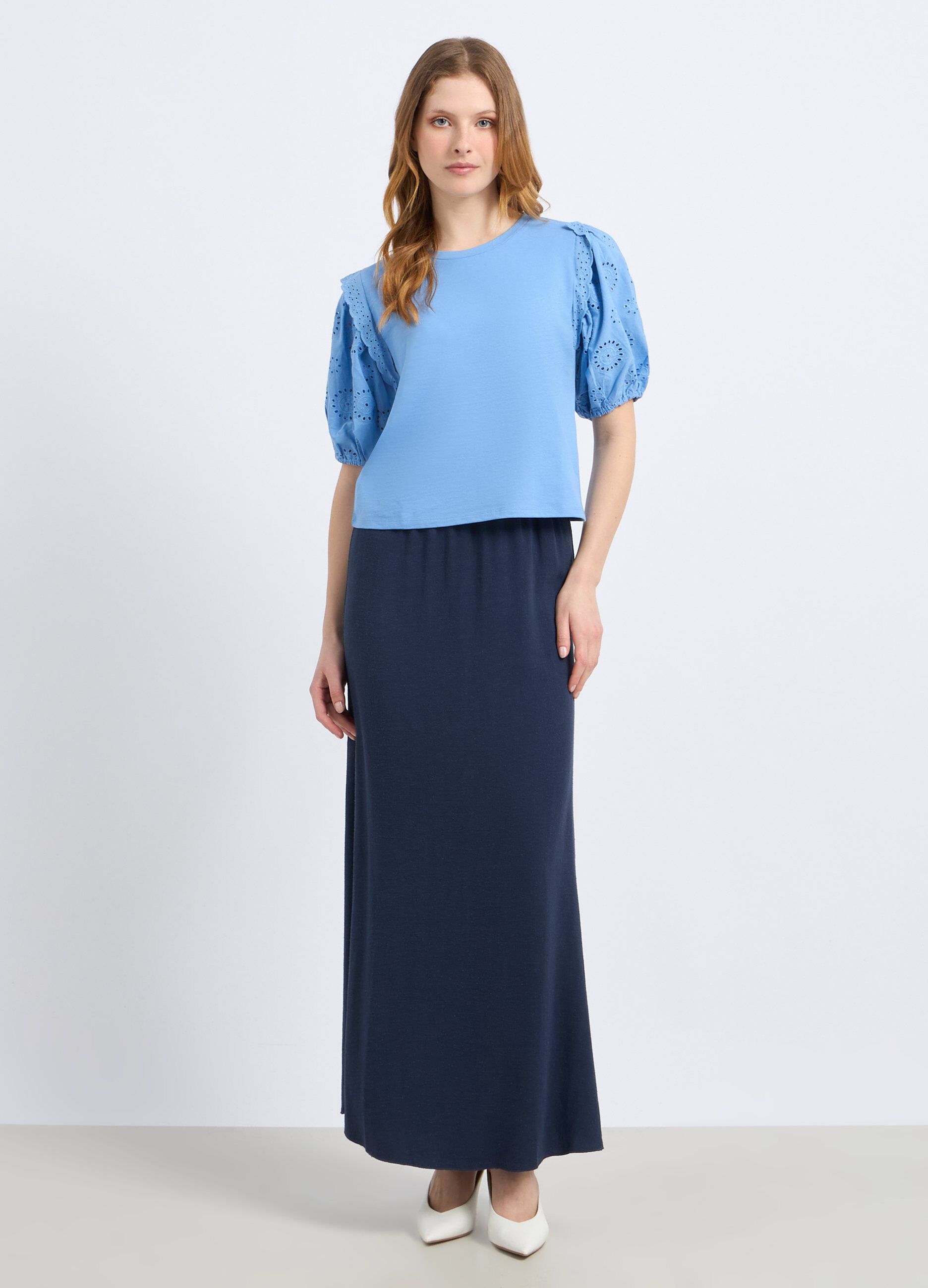 Gonna lunga in misto lino donna_0