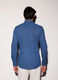 Camicia slim fit in misto cotone con micromotivo uomo_1