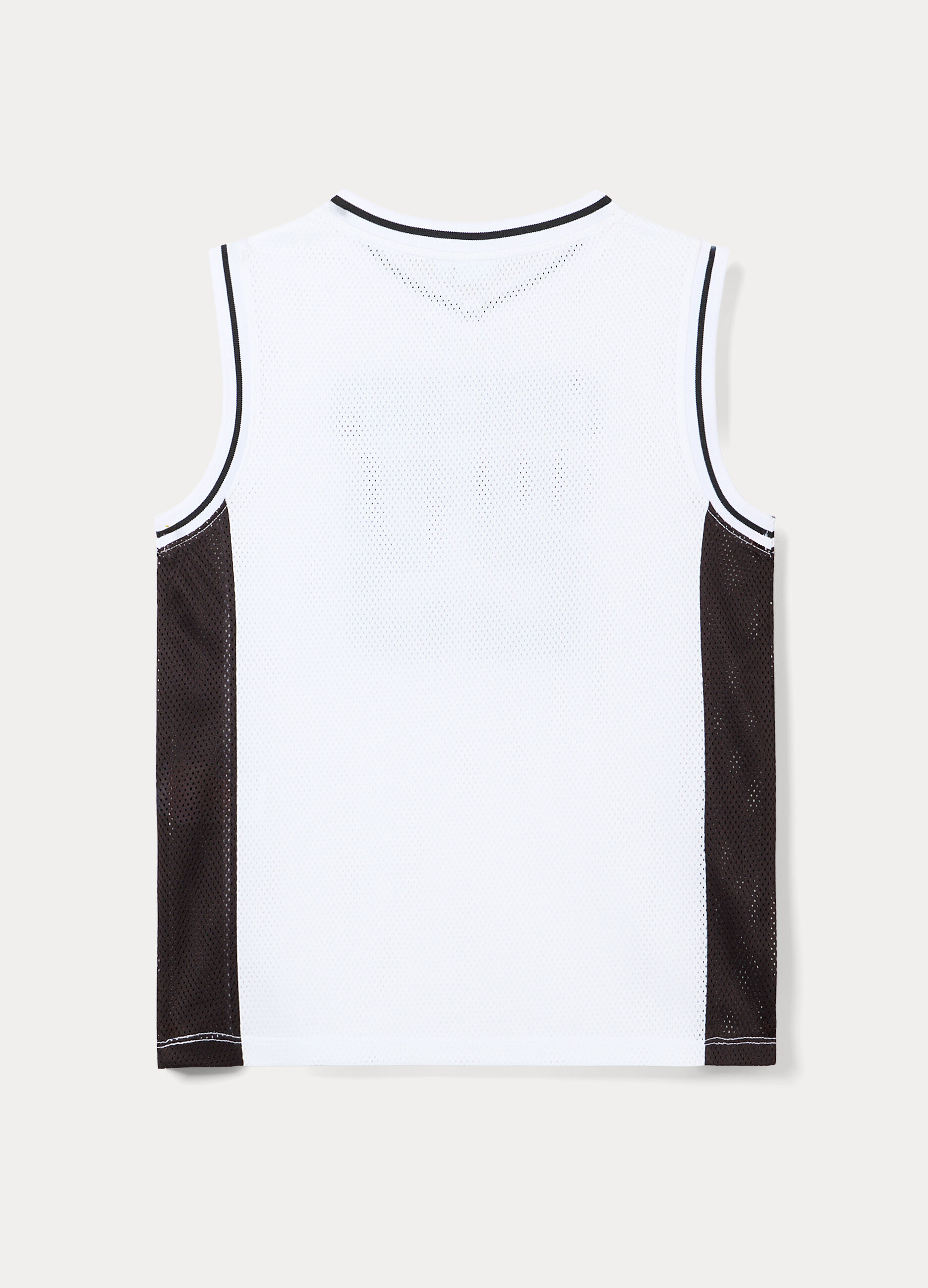 Canotta con scollo a V in mesh ragazzo_2
