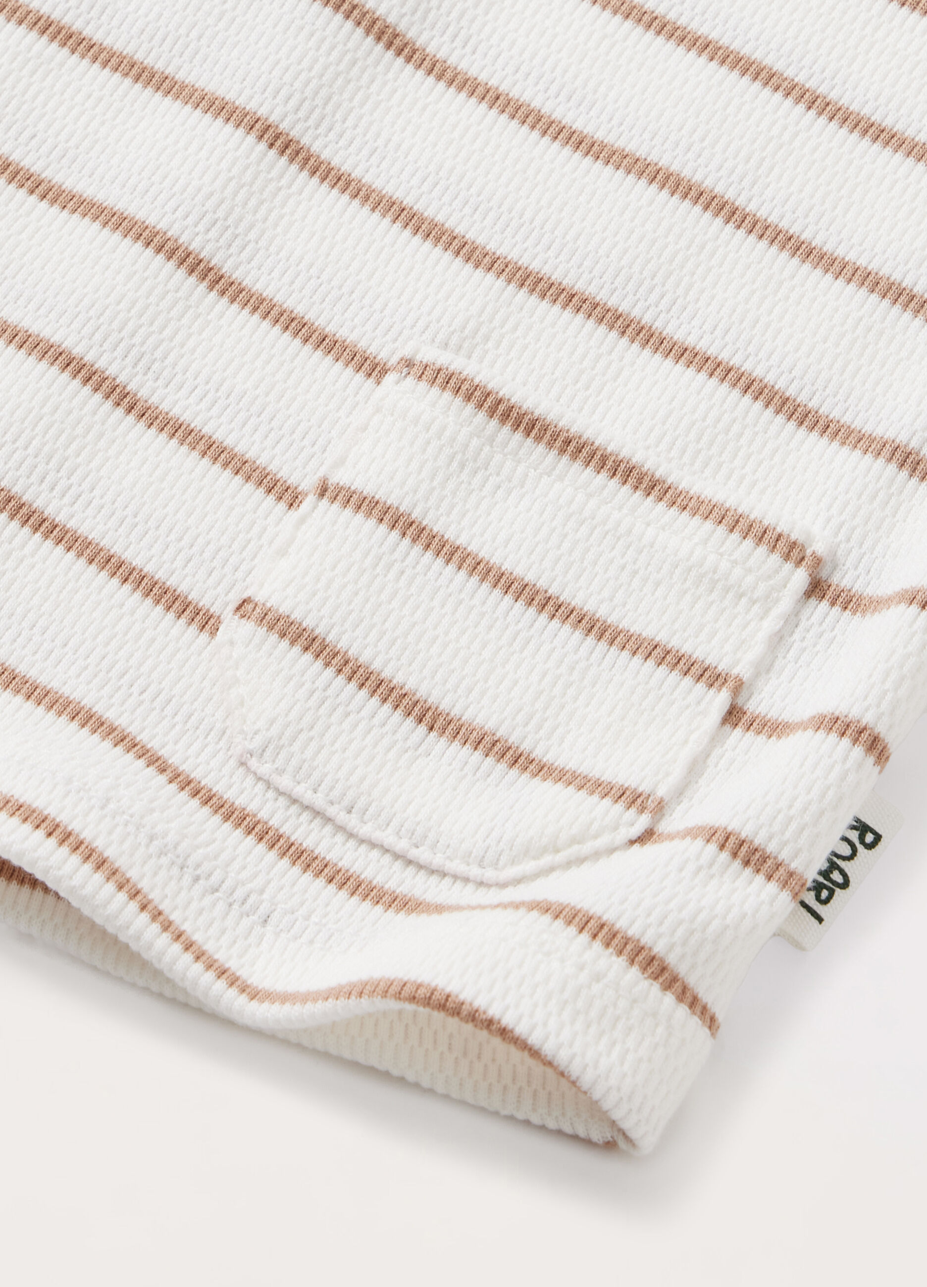 T-shirt in costina di puro cotone neonato_1