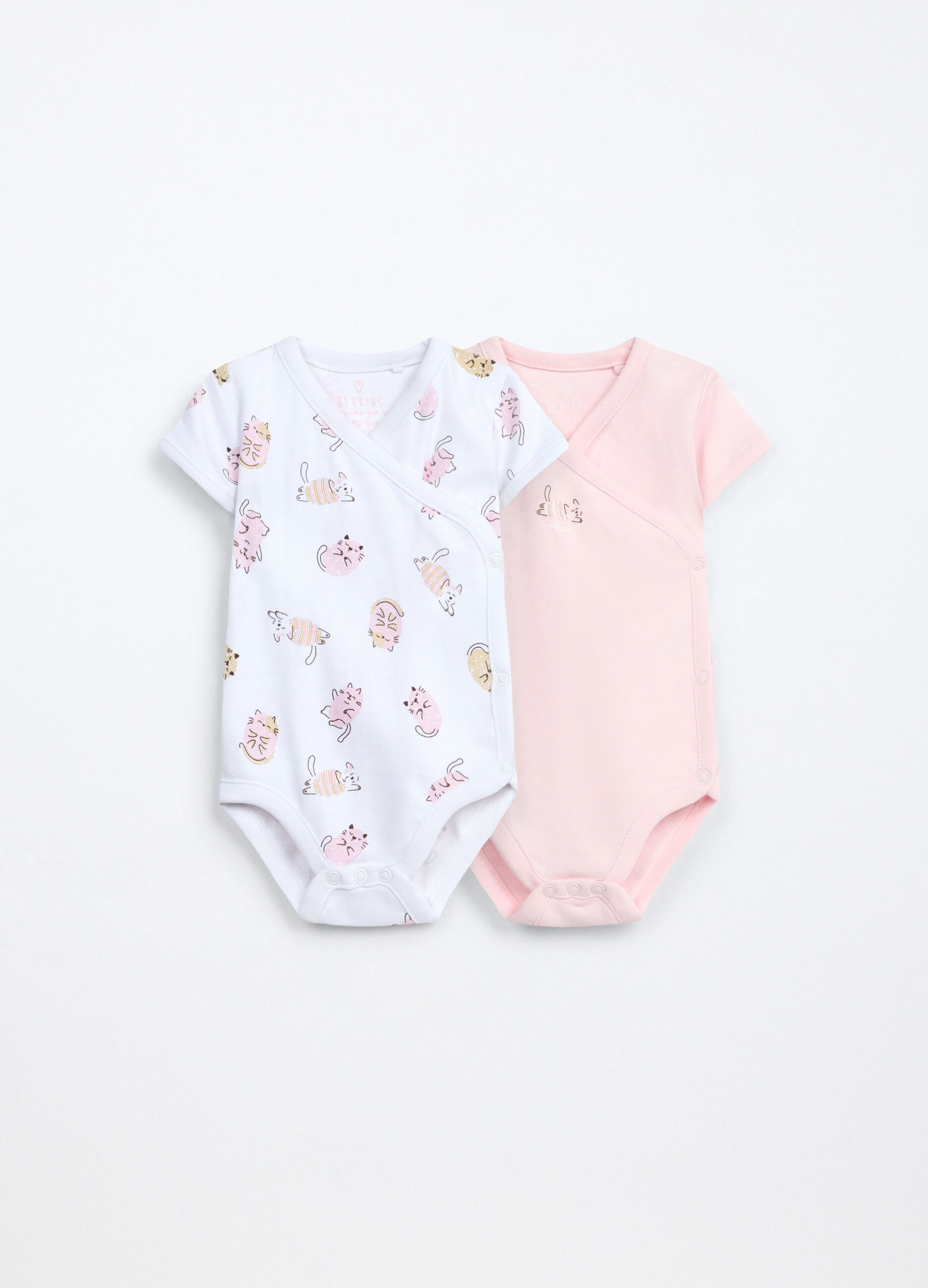 Pack 2 body in interlock di puro cotone neonata_0