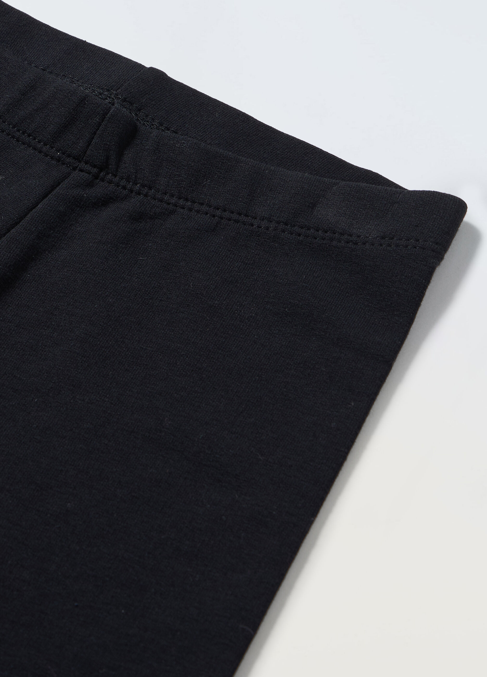 Leggings in french terry stretch bambina_1