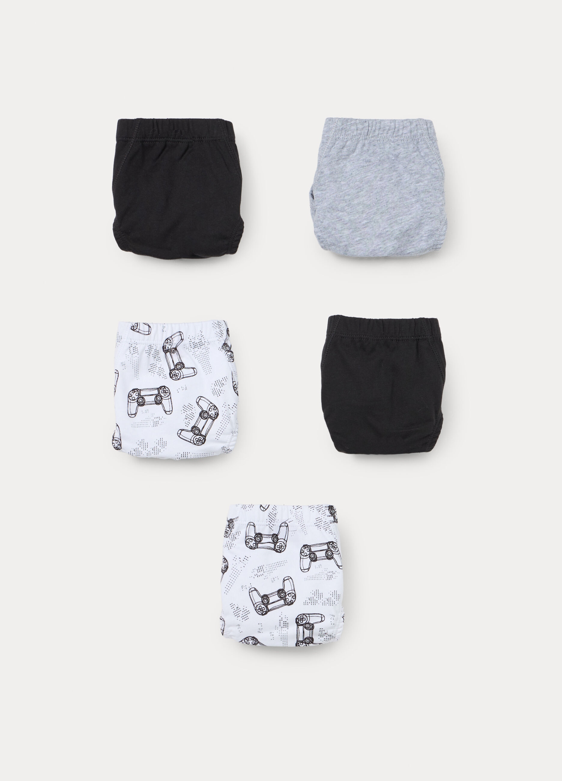 Pack 5 slip in jersey di puro cotone ragazzo _0