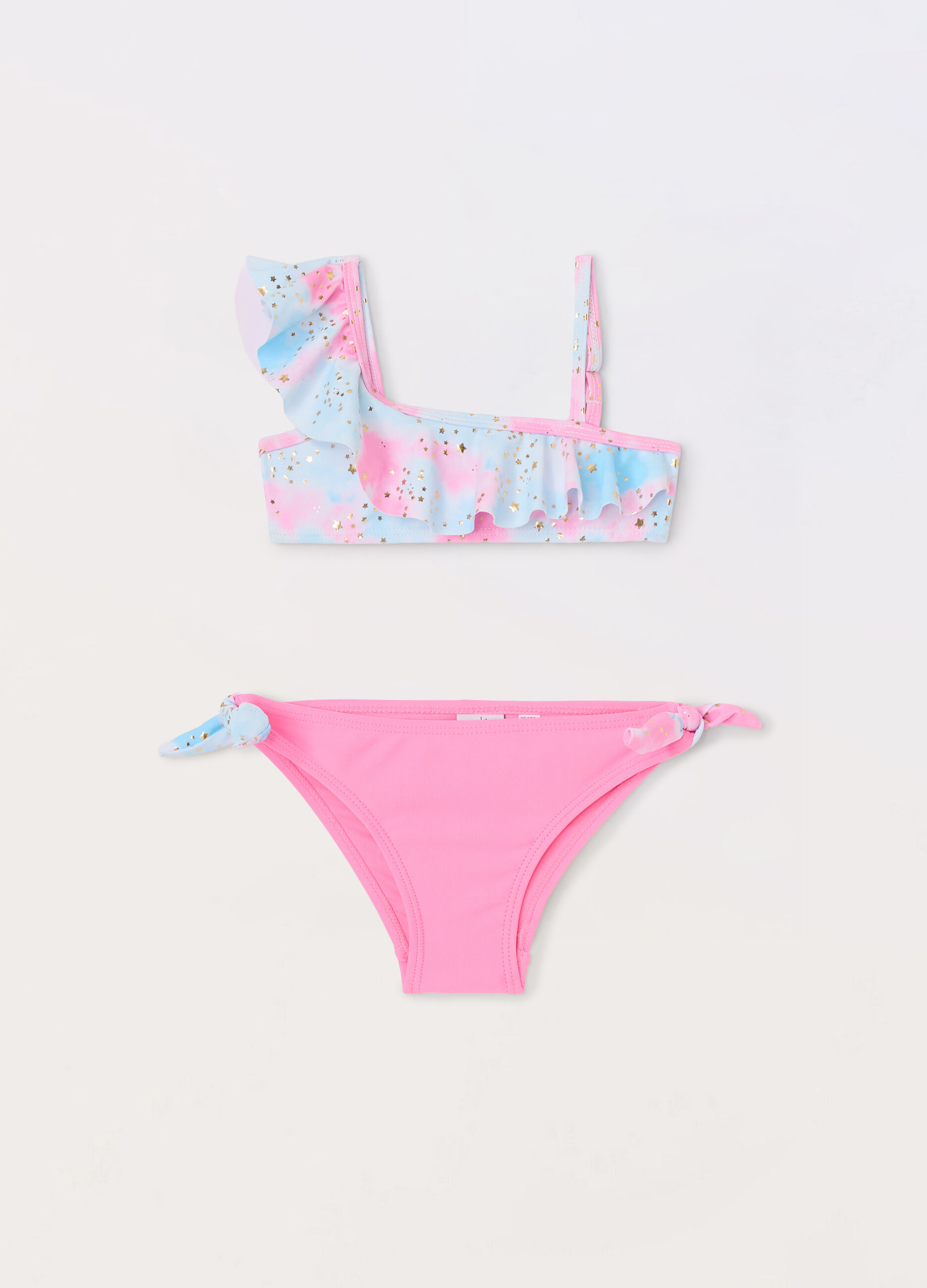Bikini con rouches bambina_0