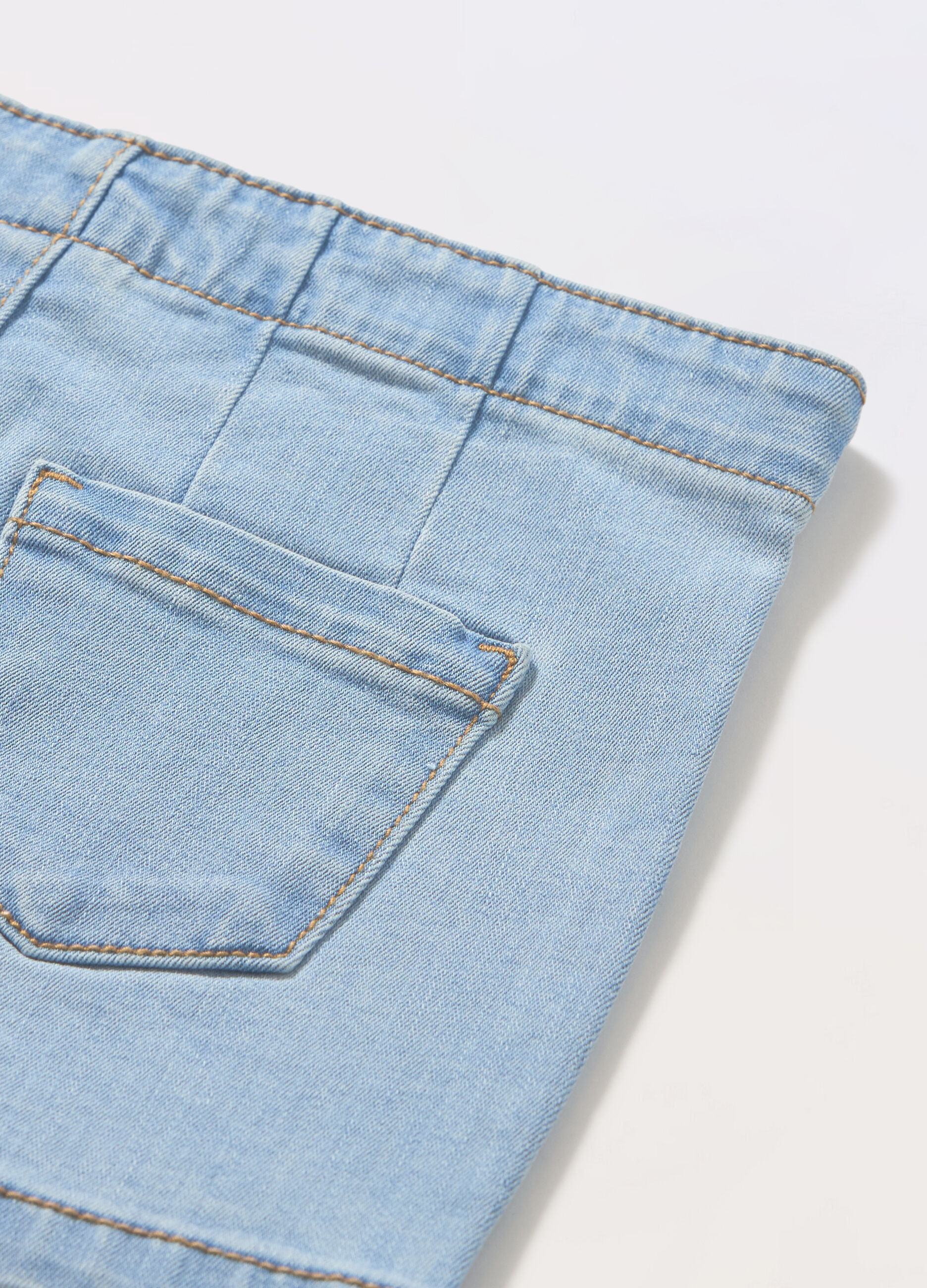 Shorts in denim misto cotone bambina_1