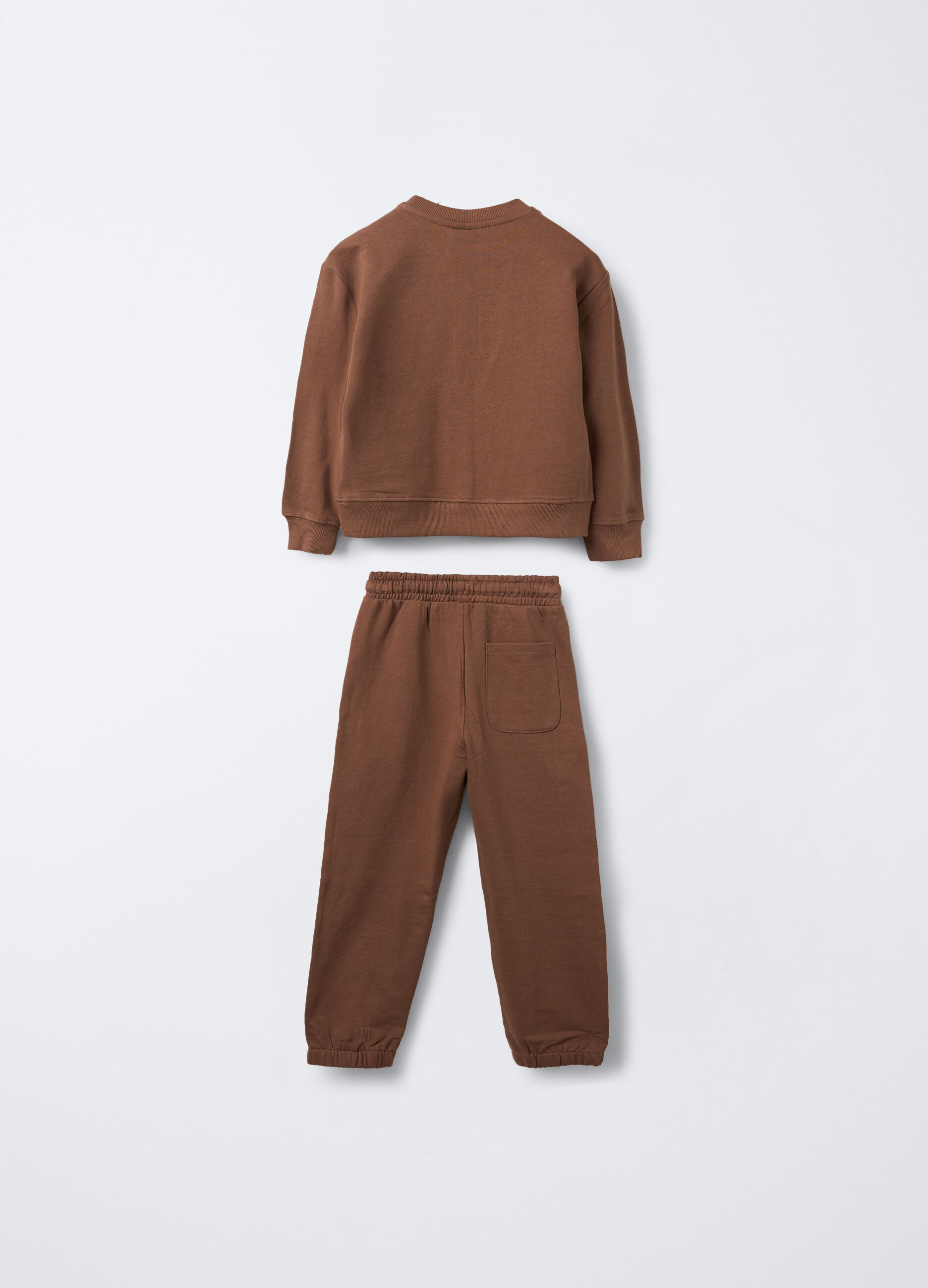 Jogging set in puro cotone garzato bambino_1