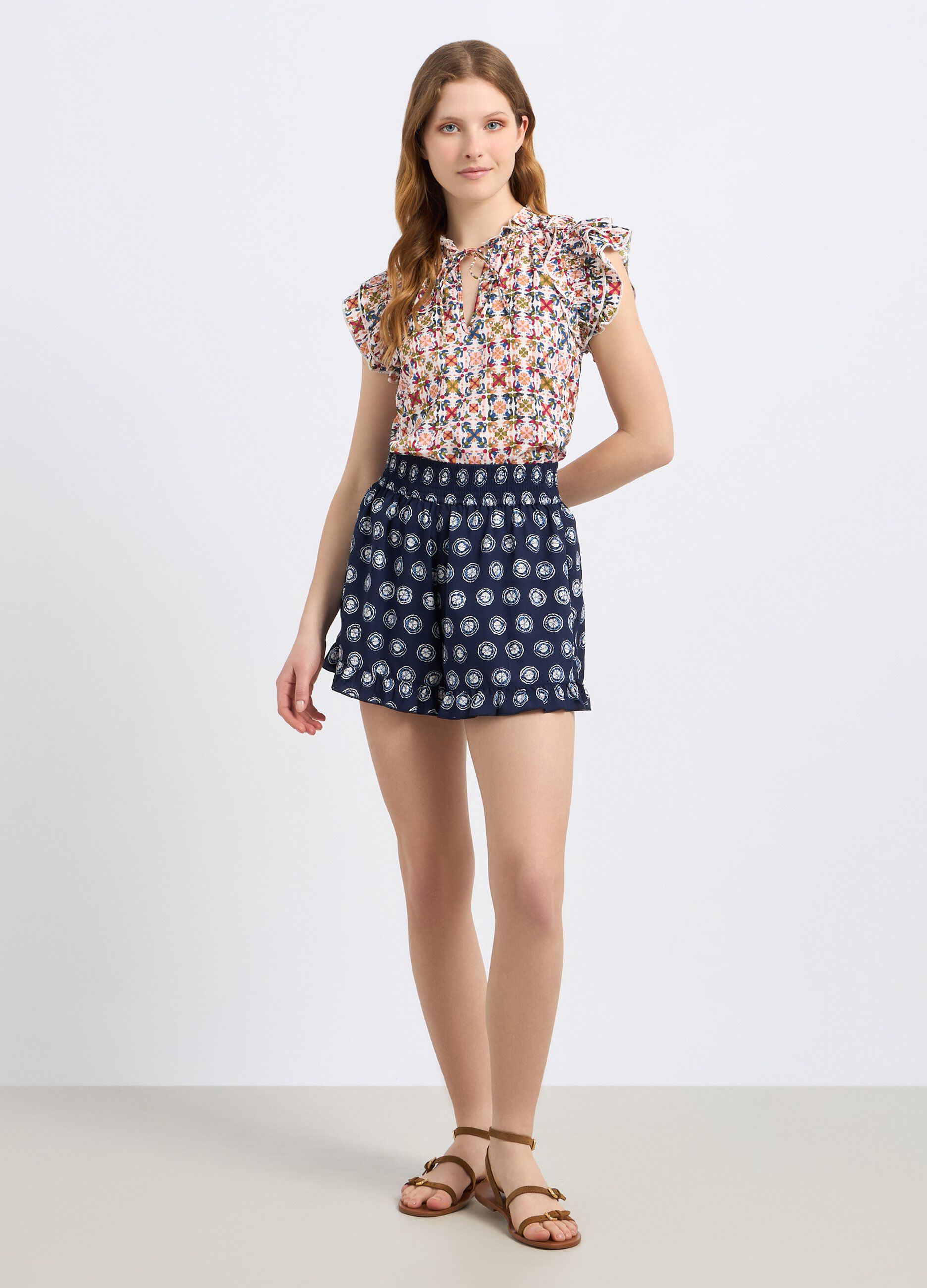 Shorts con stampa donna_0
