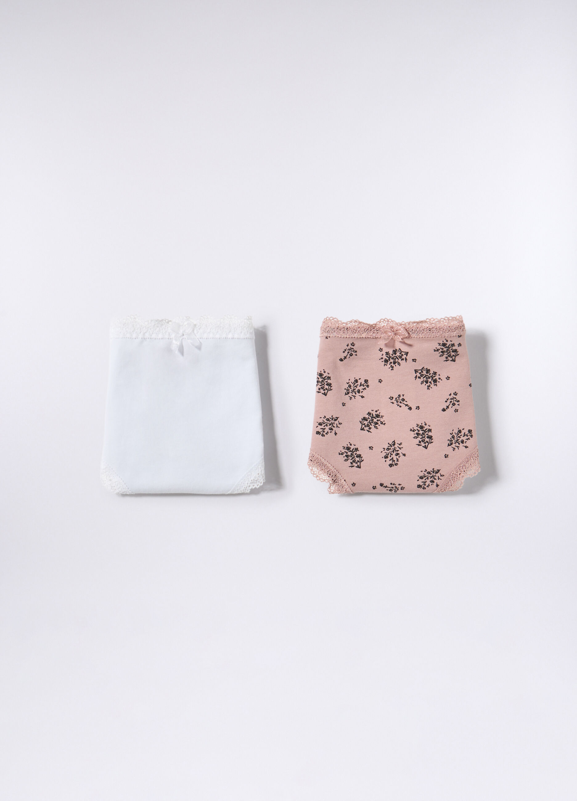 Pack 2 slip in jersey di cotone stretch donna