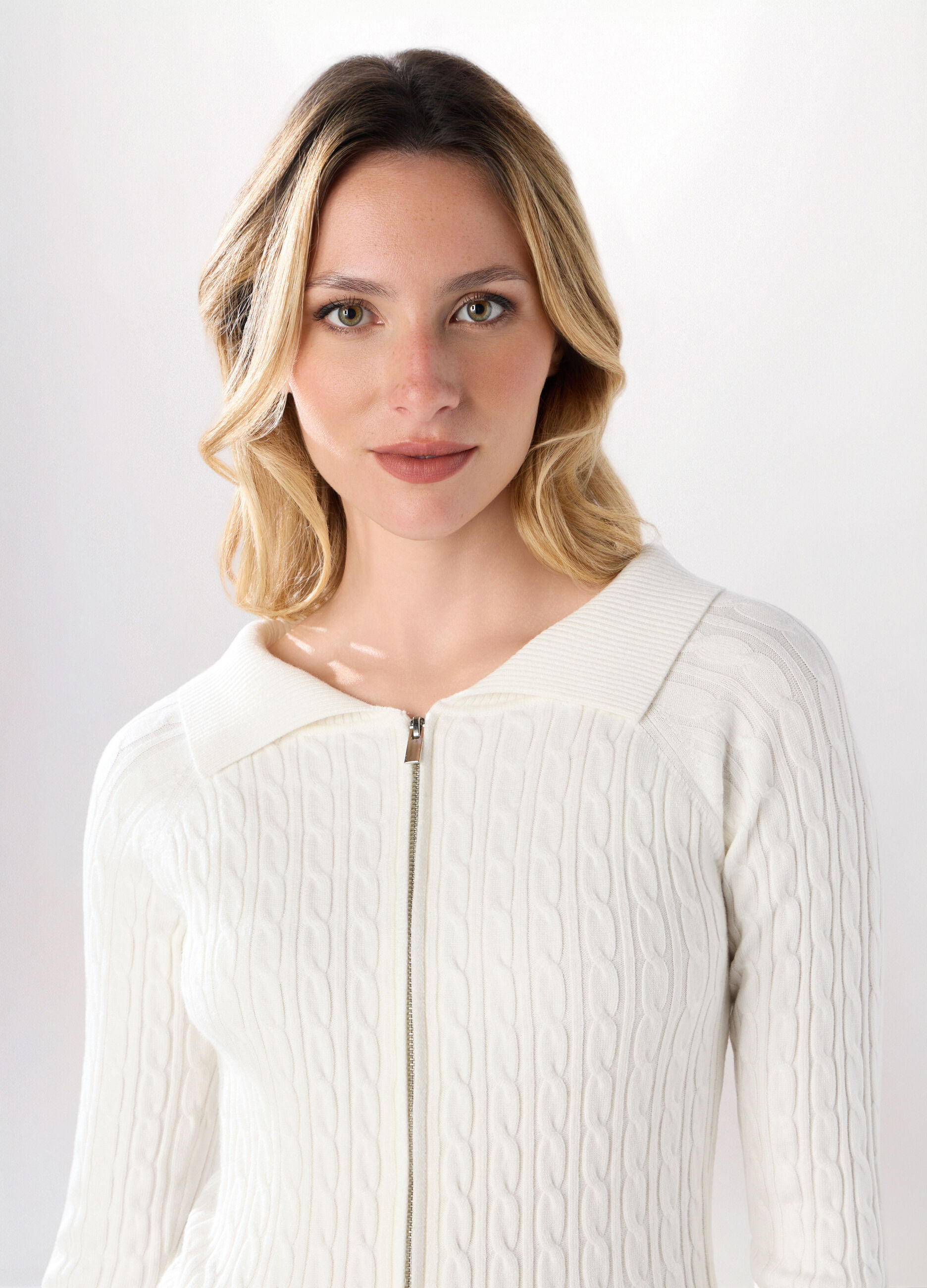 Cardigan tricot misto viscosa donna_2