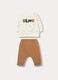 Jogging set in puro cotone fleece neonato _0