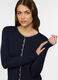 Cardigan girocollo rasato donna_2