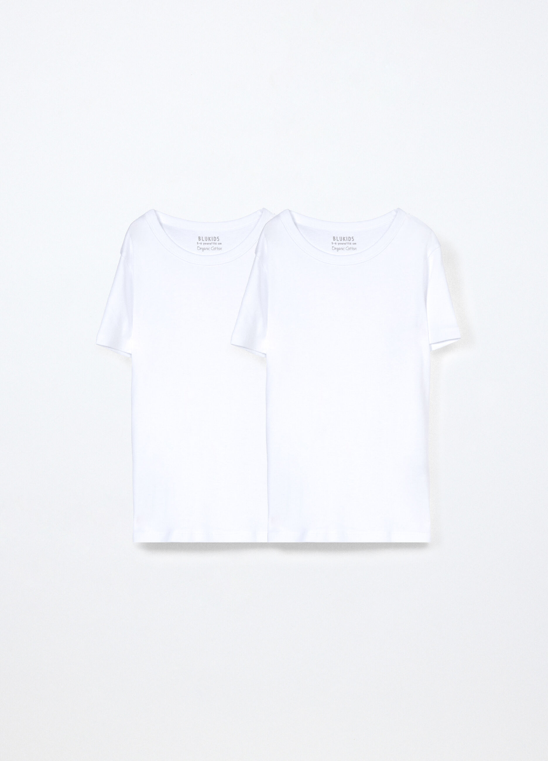 Pack 2 magliette intime in costina di puro cotone bambino_0