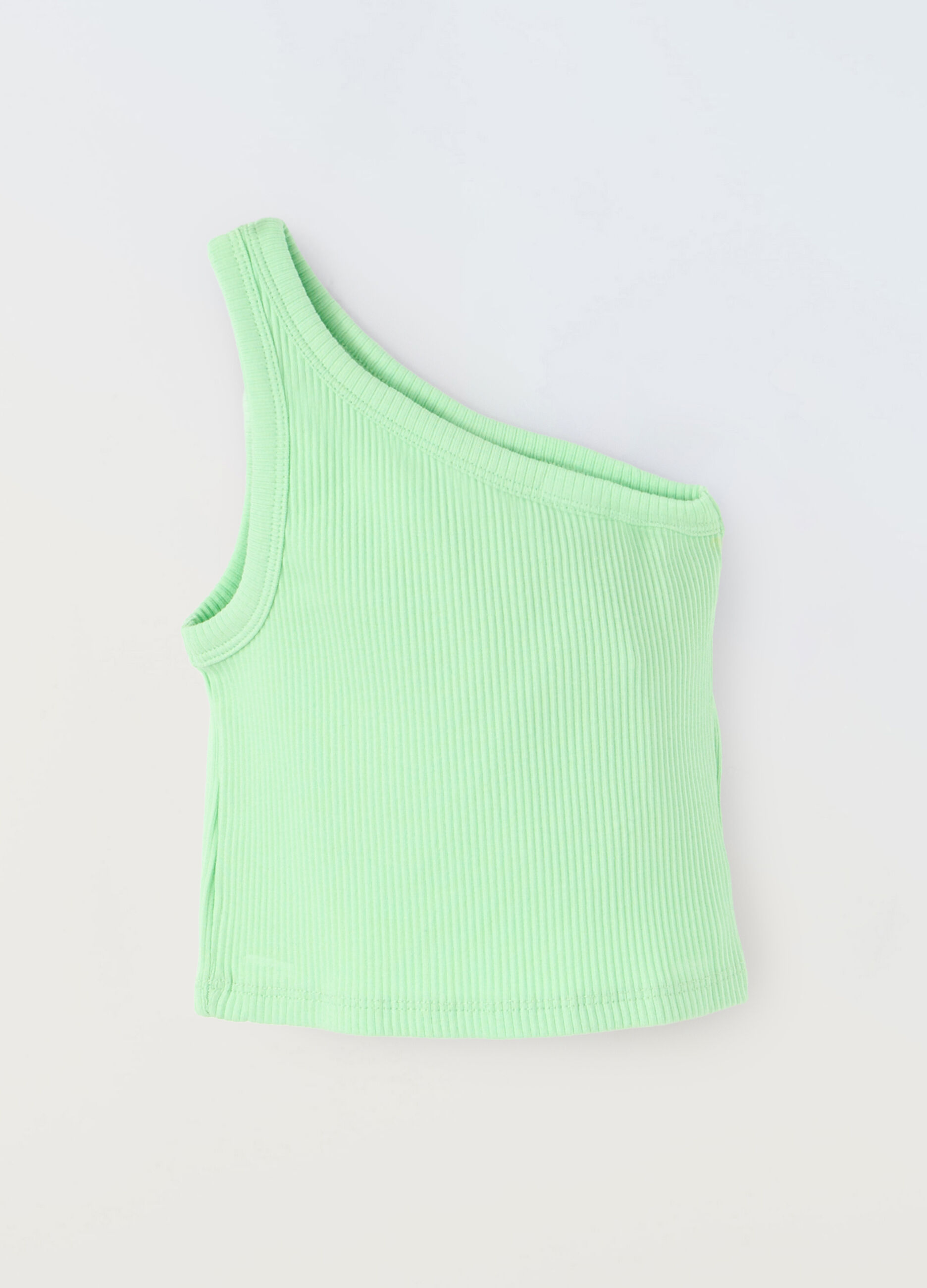 Top in costina di cotone stretch bambina_0