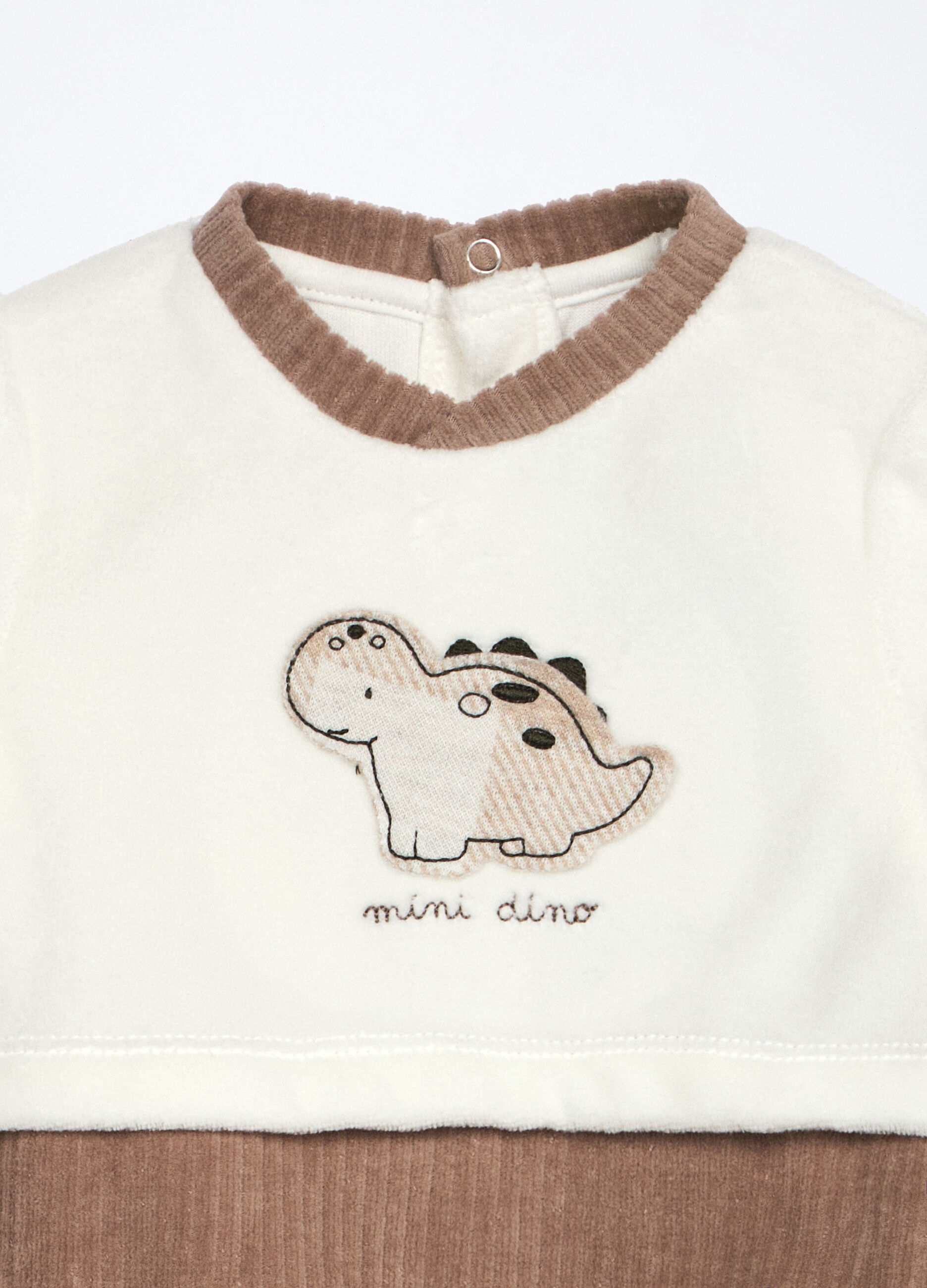 Tutina misto cotone velour neonato_2