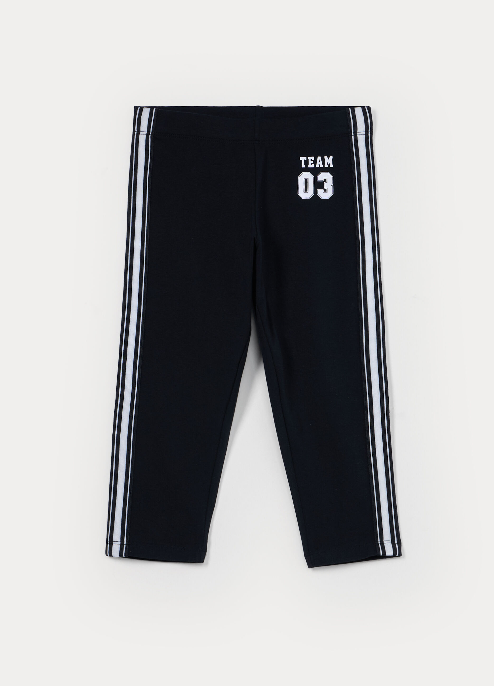 Leggings Capri in jersey di cotone stretch ragazza_0