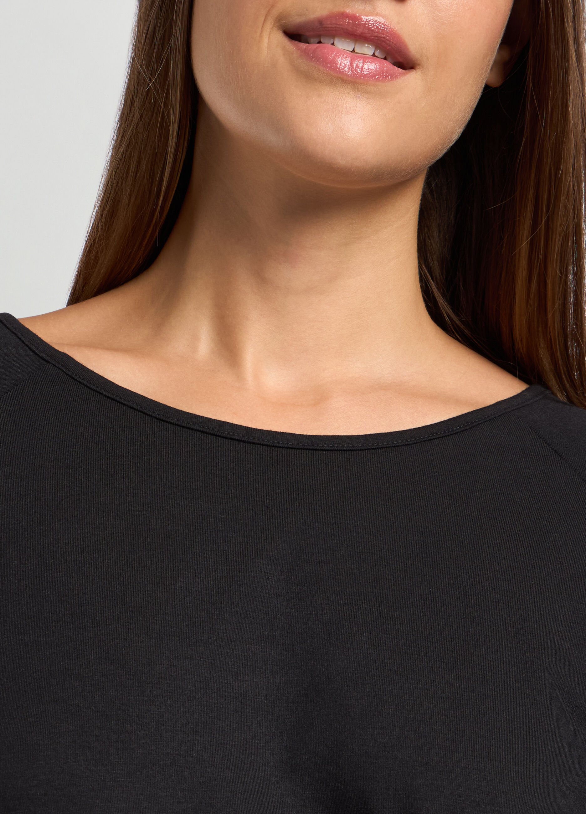 T-shirt in misto viscosa stretch donna_2