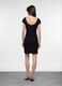 Abito corto fitted in jersey di cotone stretch donna_1